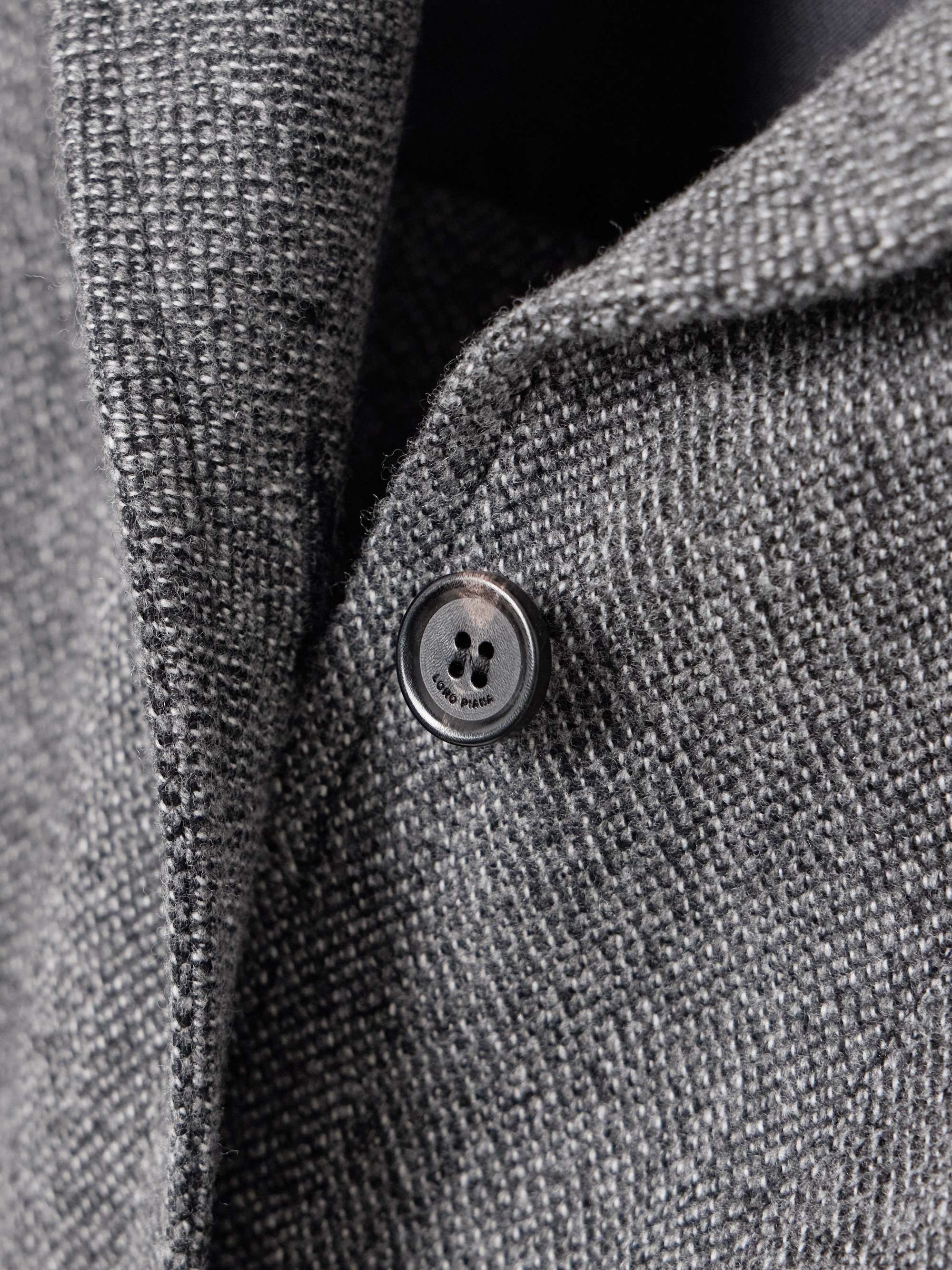 Darby linen, wool and cashmere-blend shirt view