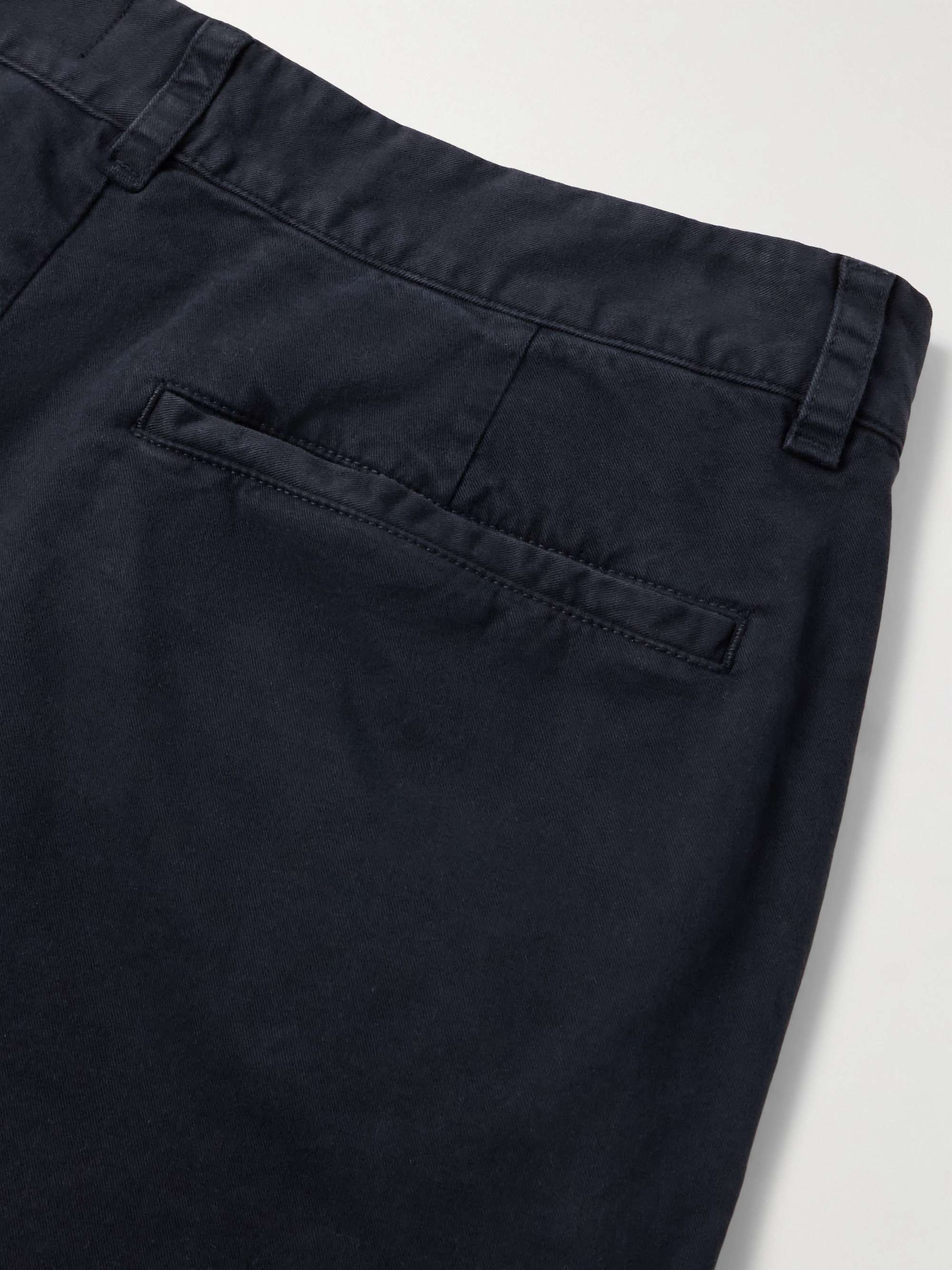 Carsen Straight-Leg Cotton-Blend Twill Trousers view