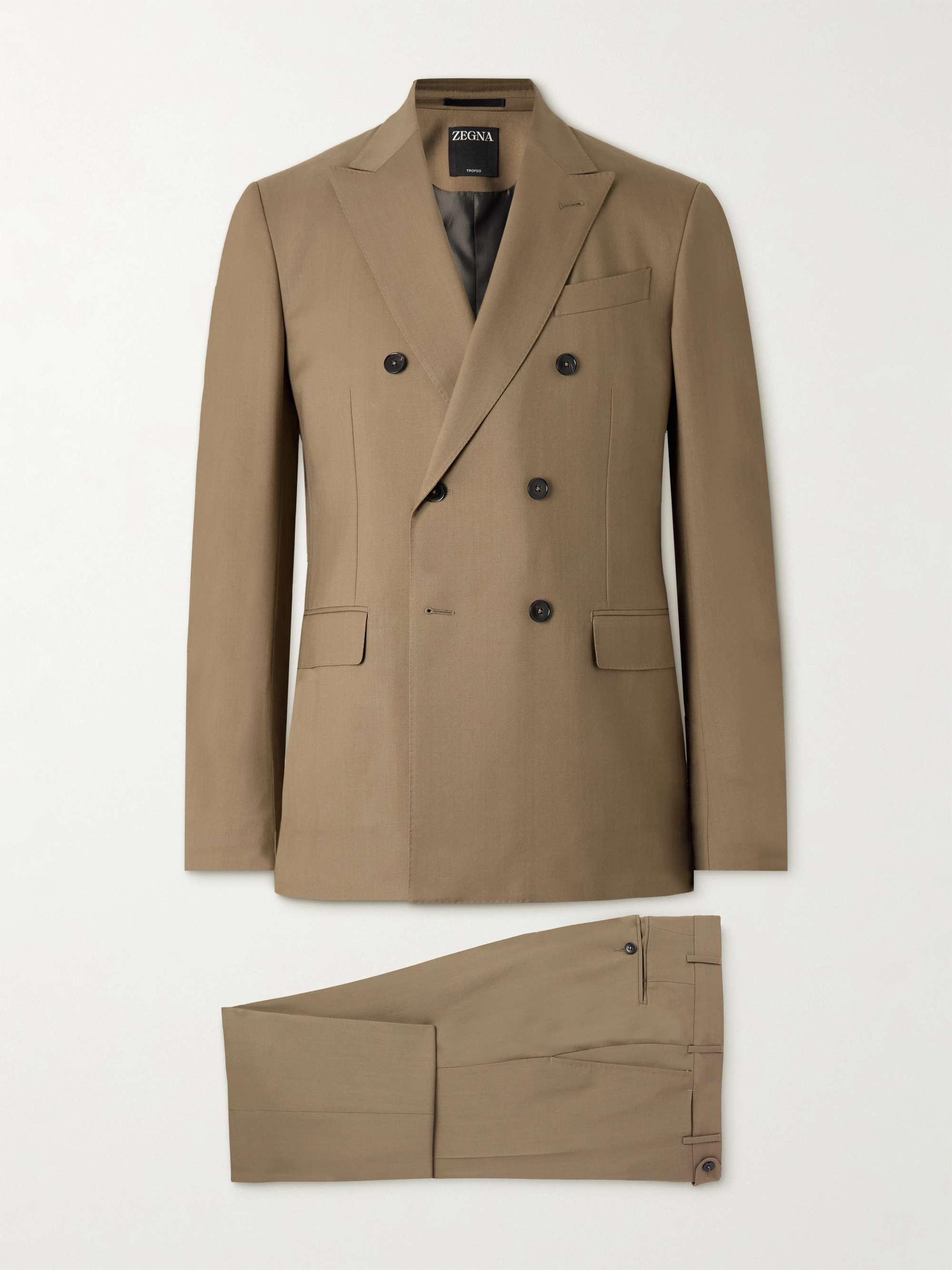 Double-Breasted Trofeo™ Wool-Twill Suit hero visual