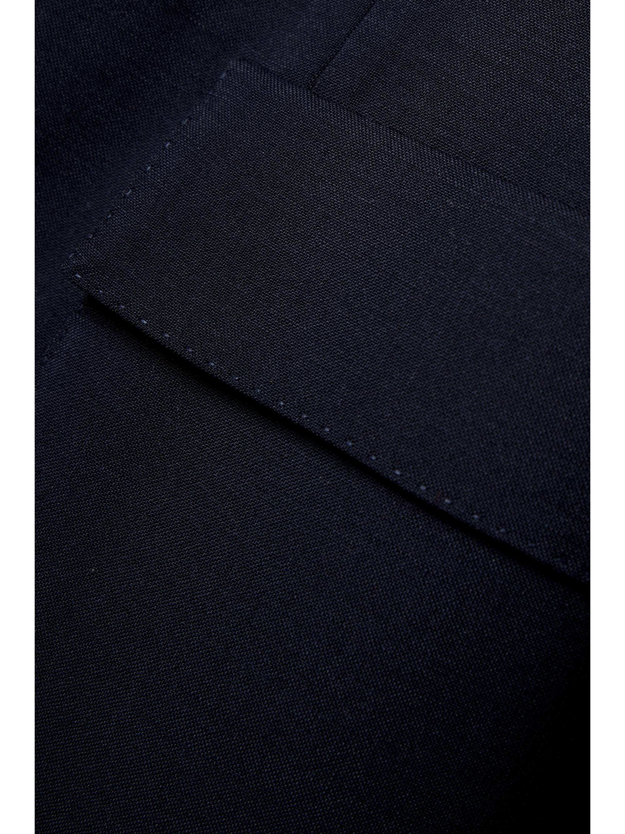 Belted leather-trimmed mohair and wool-blend crepe blazer view