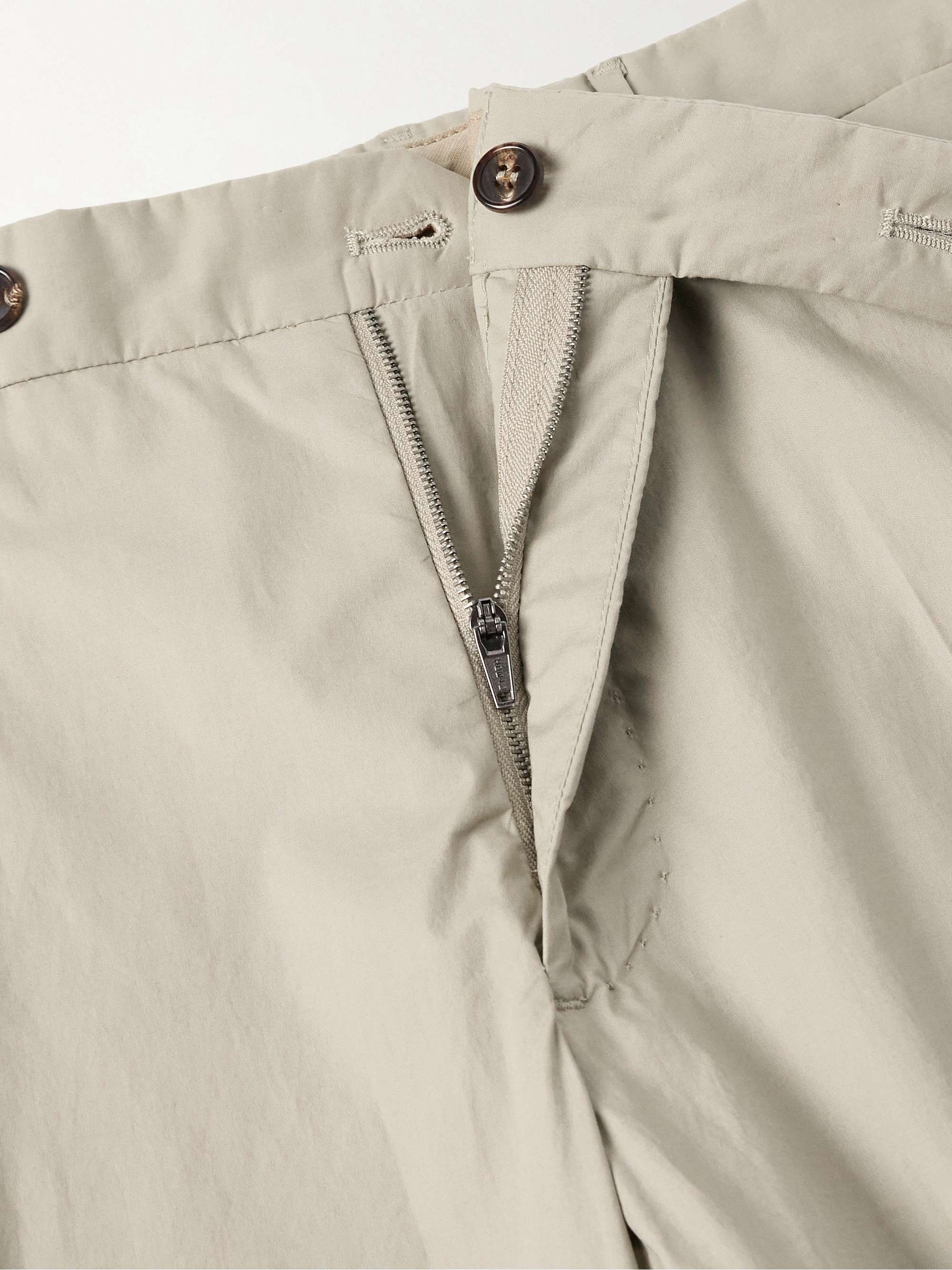 Venezia 1951 Slim-Fit Cotton-Blend Poplin Trousers view