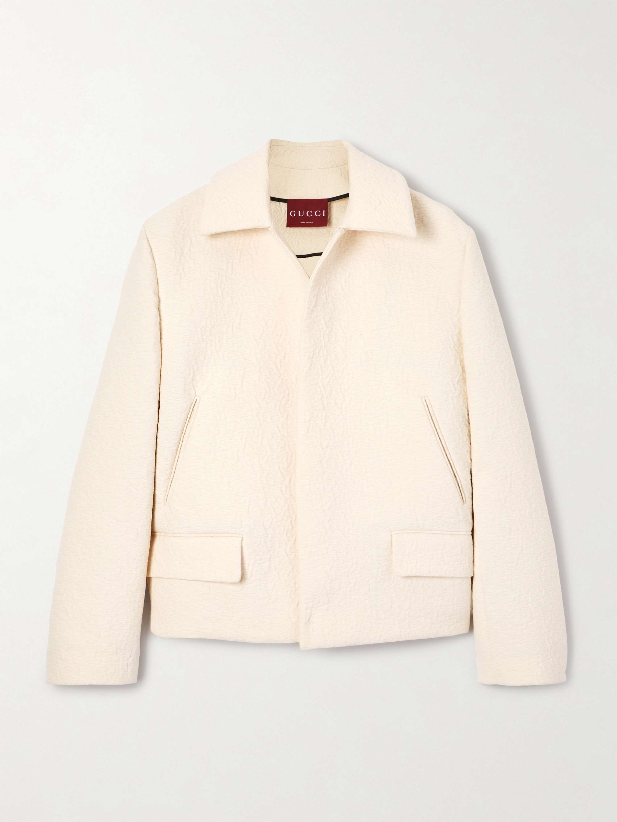 Wool-cloqué jacket hero visual