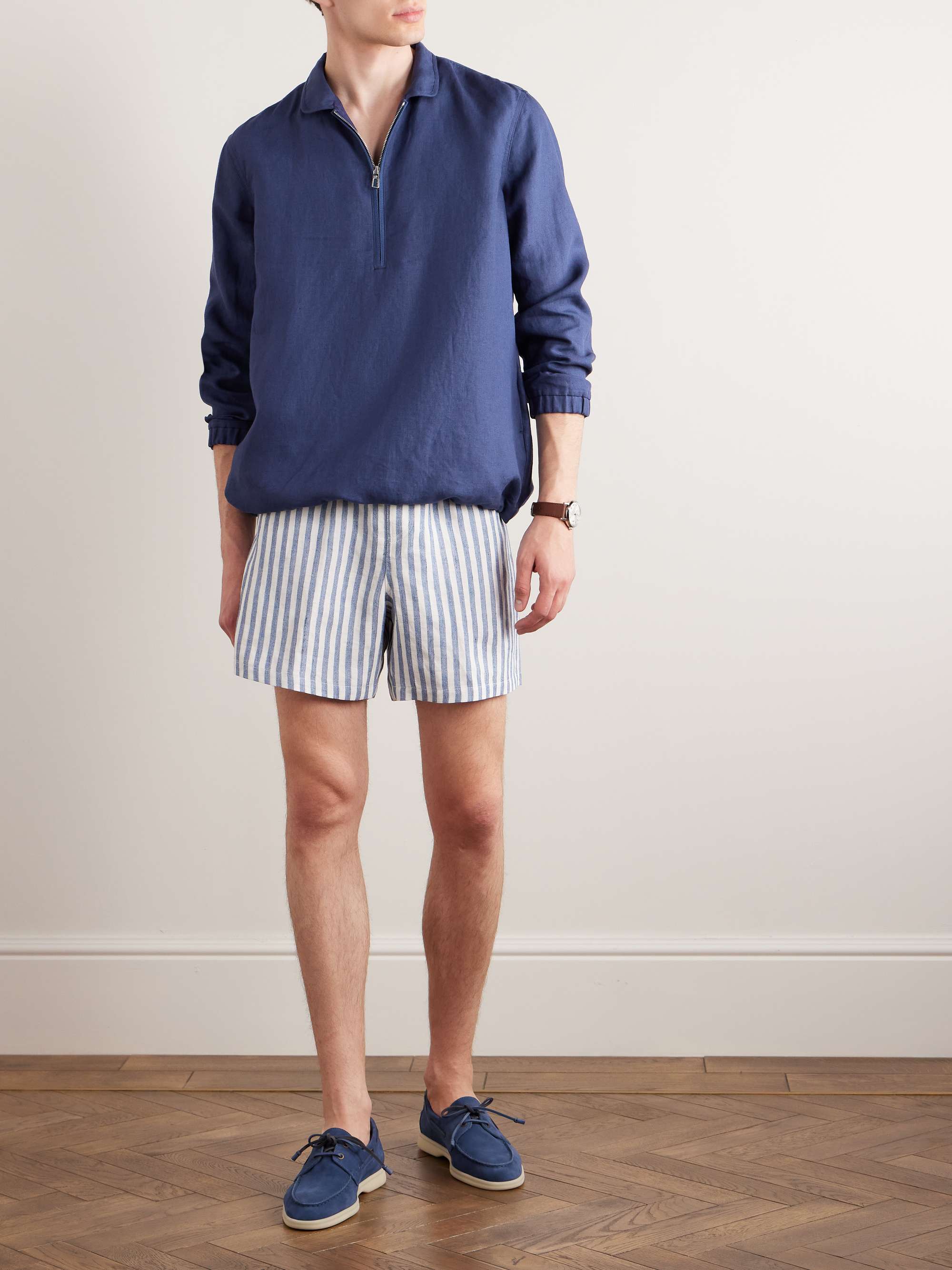 Linen Half-Zip Jacket view