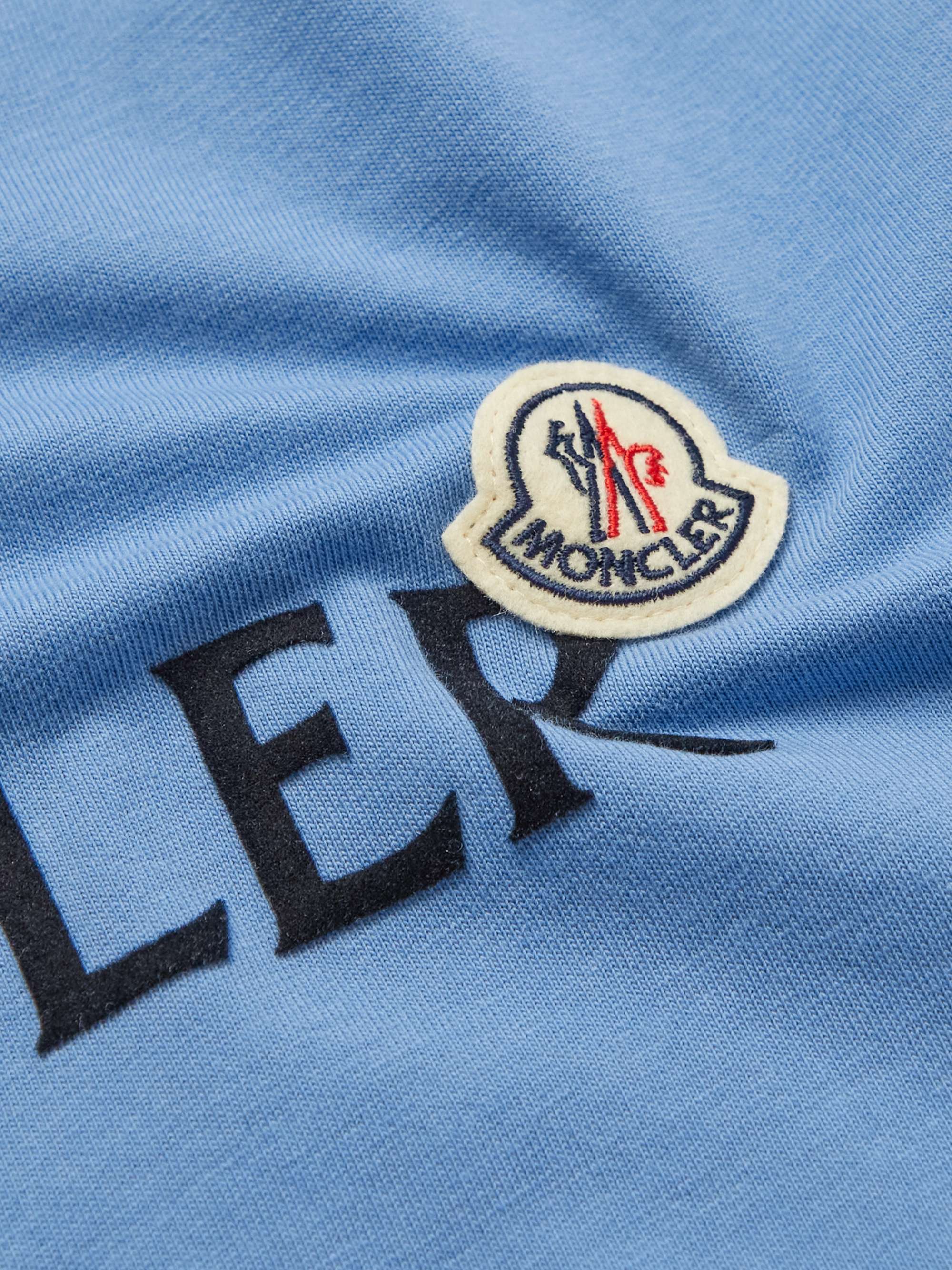 Logo-Flocked Cotton-Jersey T-Shirt view