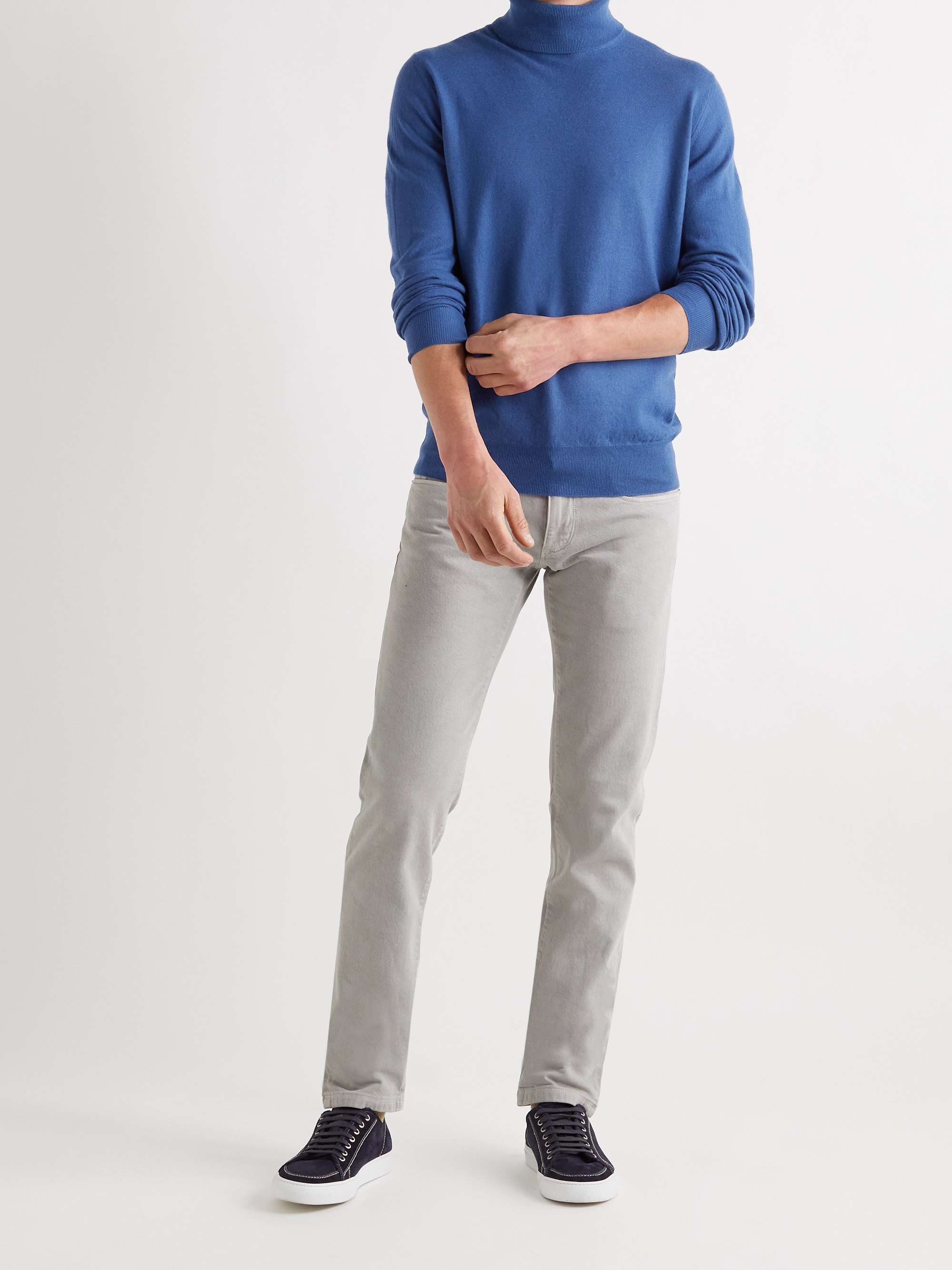 Dolcevita Slim-Fit Baby Cashmere Rollneck Sweater view