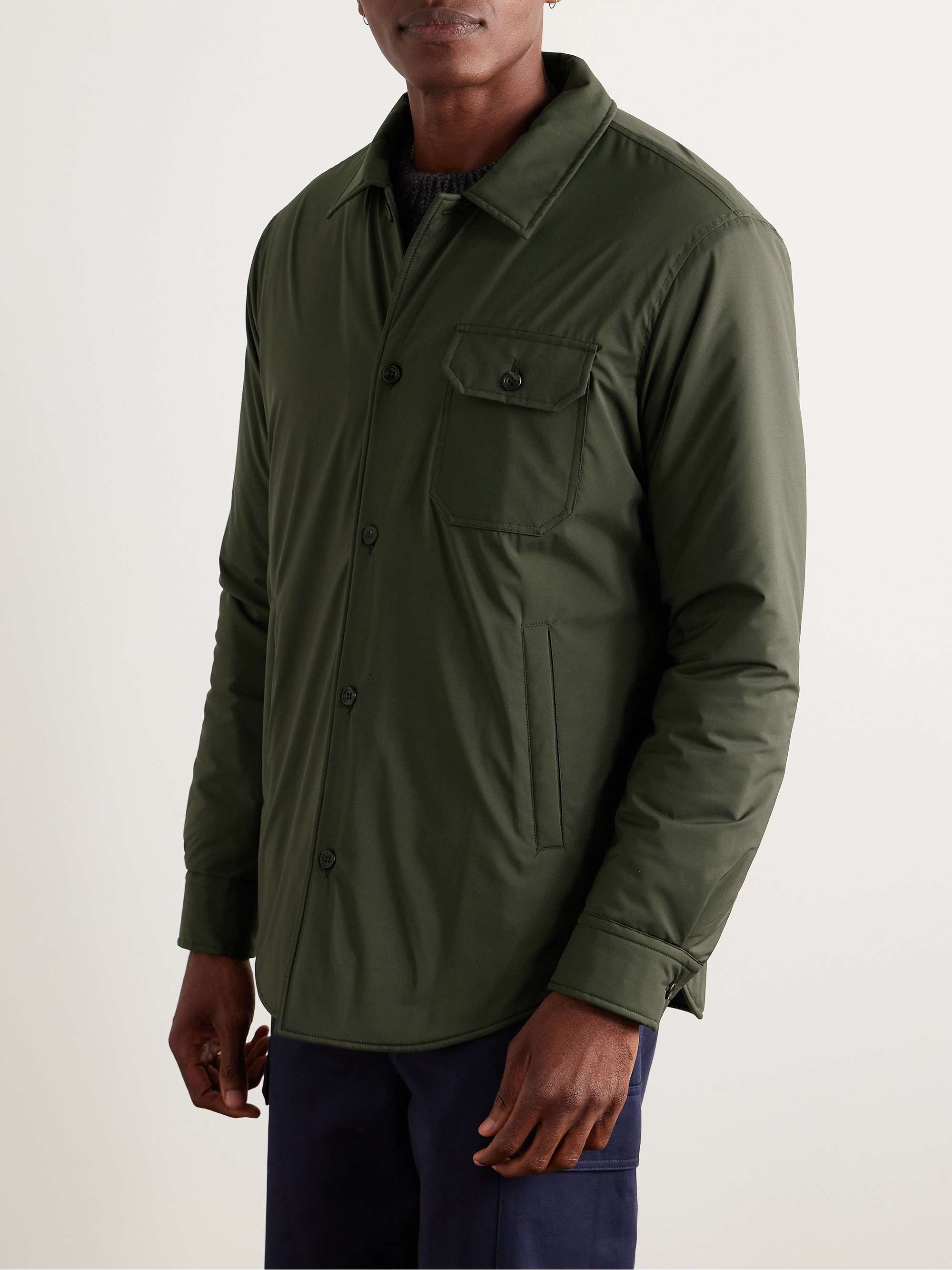Padded Tech-Shell Overshirt view