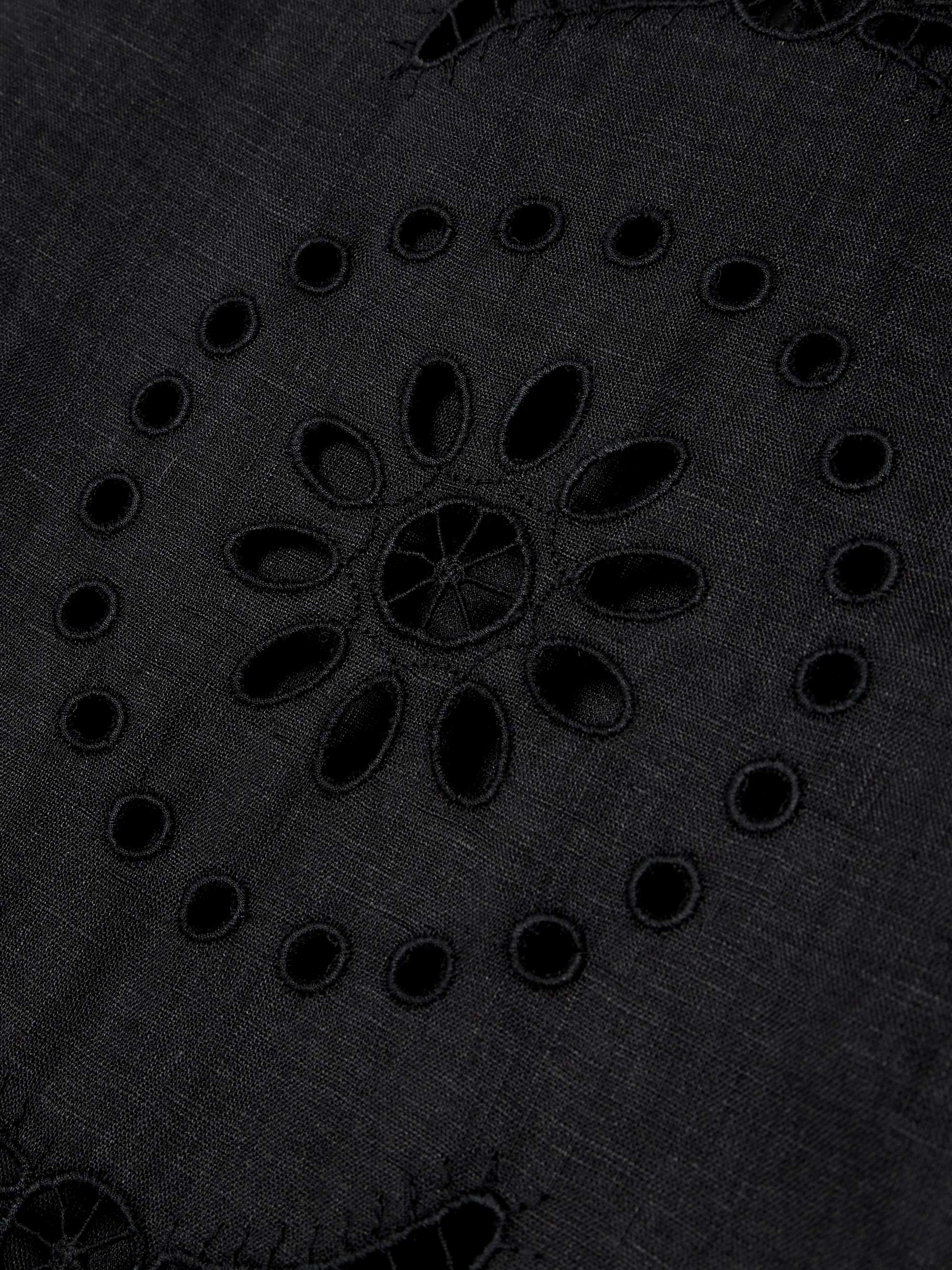 Mia broderie anglaise linen midi dress view