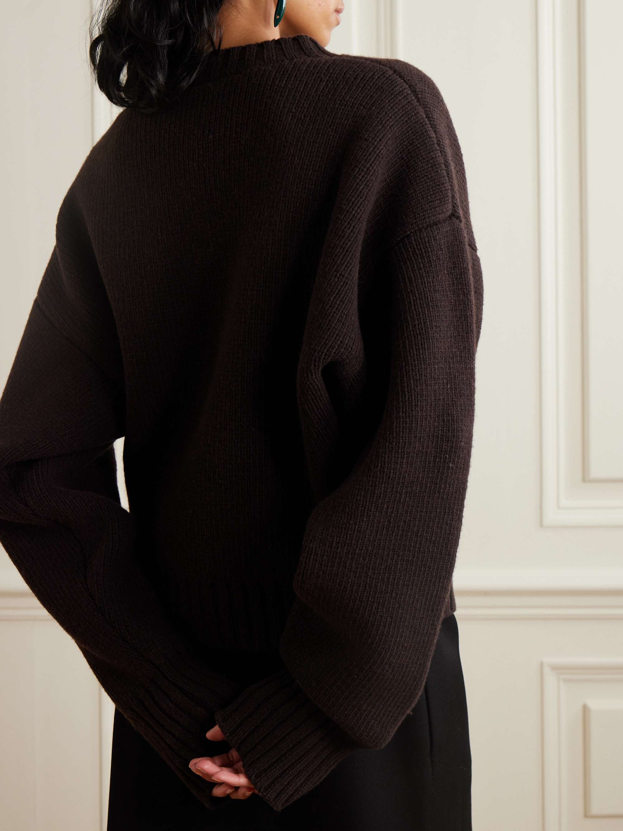 Ribbed wool sweater view