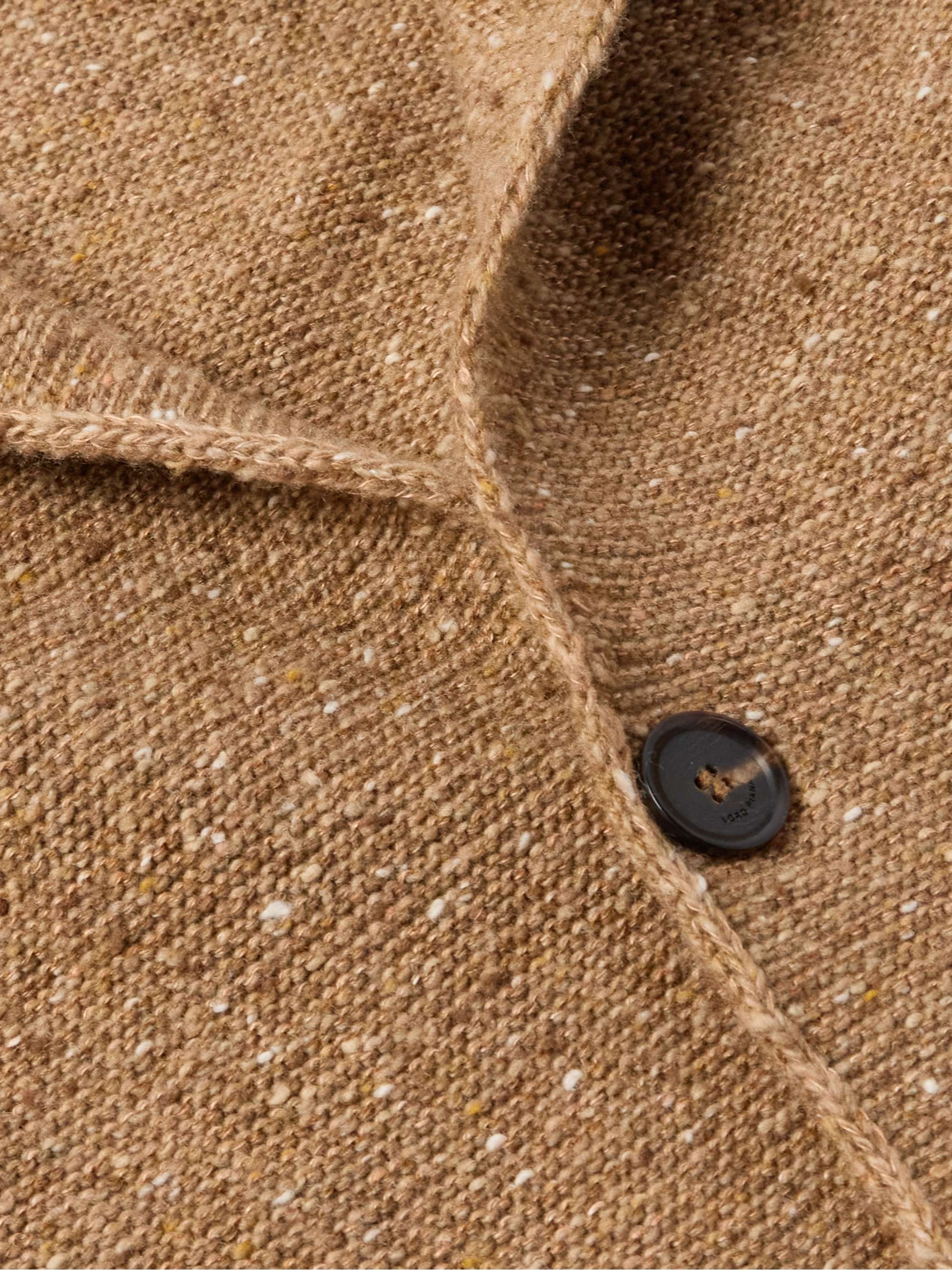 Cerbonnio Cashmere and Linen-Blend Tweed Cardigan view