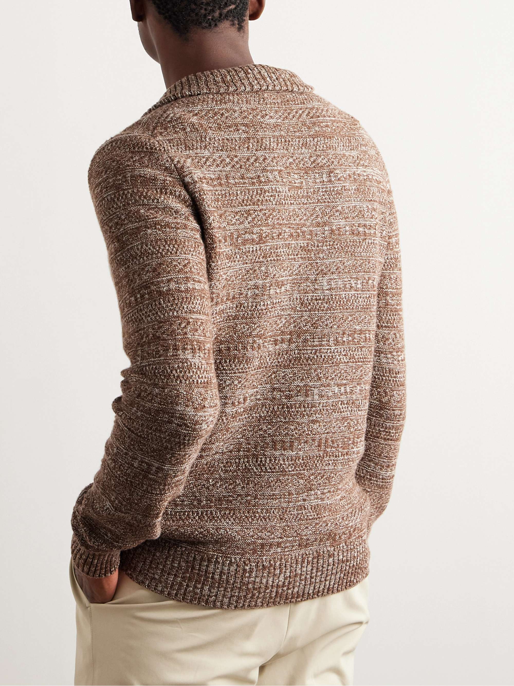 Fancy Cashmere Half-Zip Sweater view
