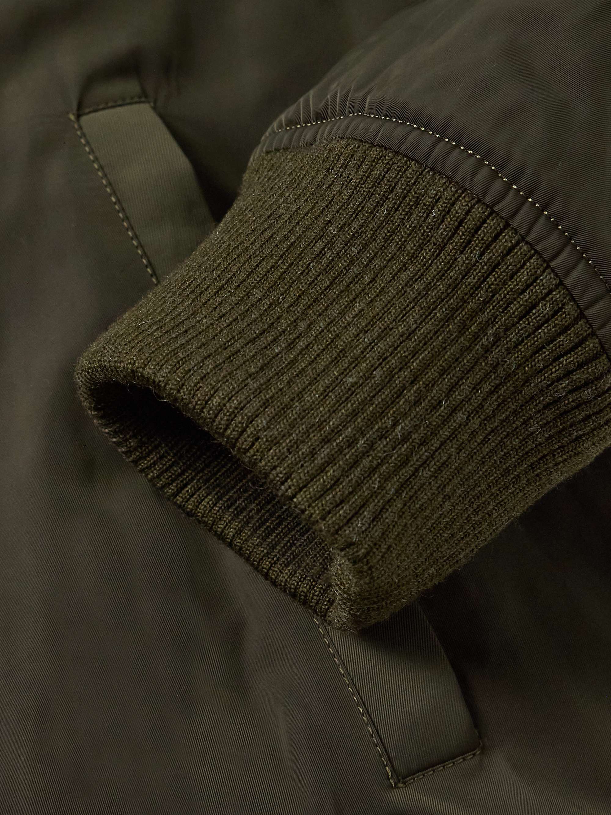 Reversible Shell and Shearling Bomber Jacket view