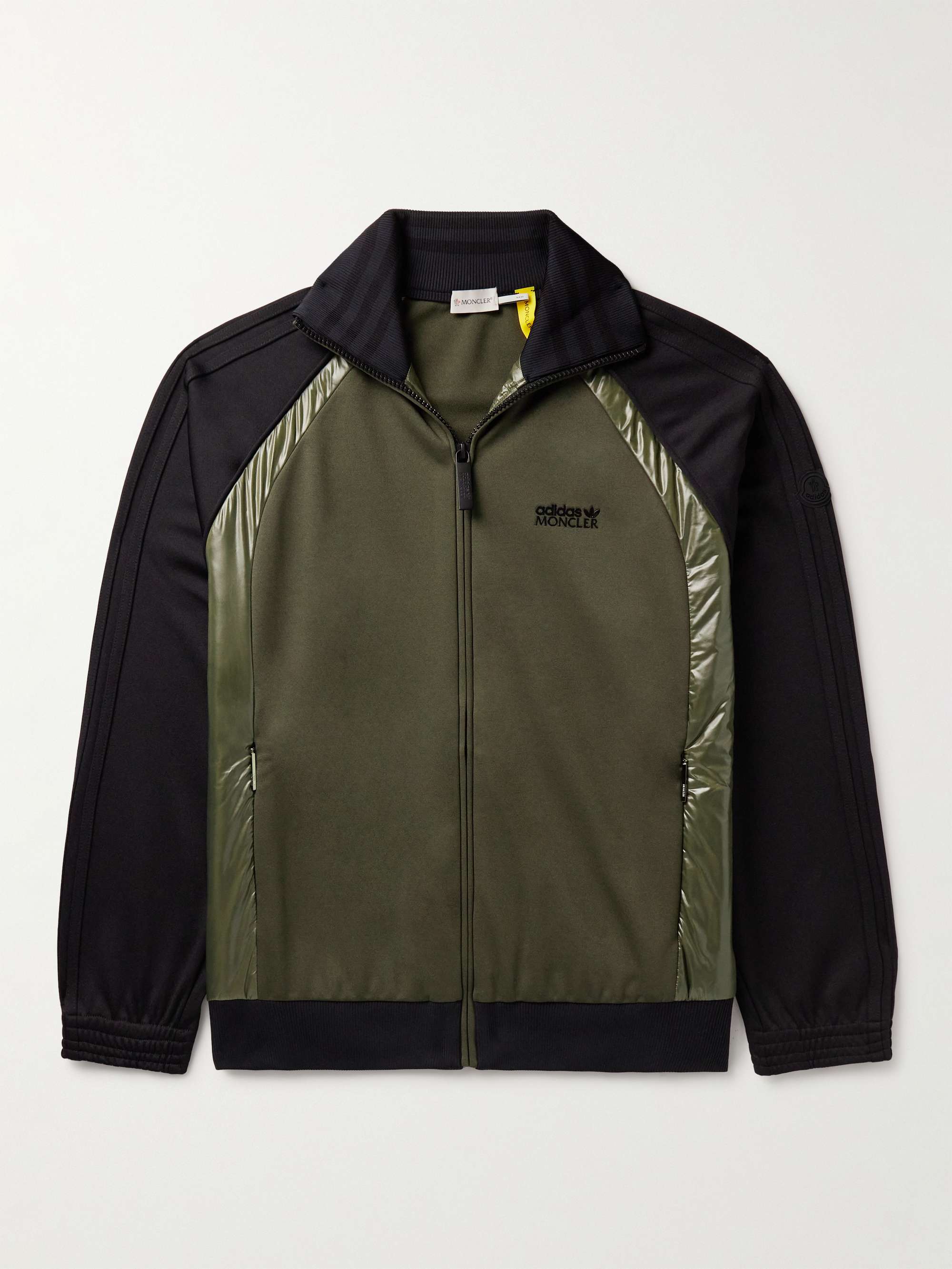 + adidas Originals Logo-Appliquéd Glossed Shell-Trimmed Tech-Jersey Track Jacket hero visual