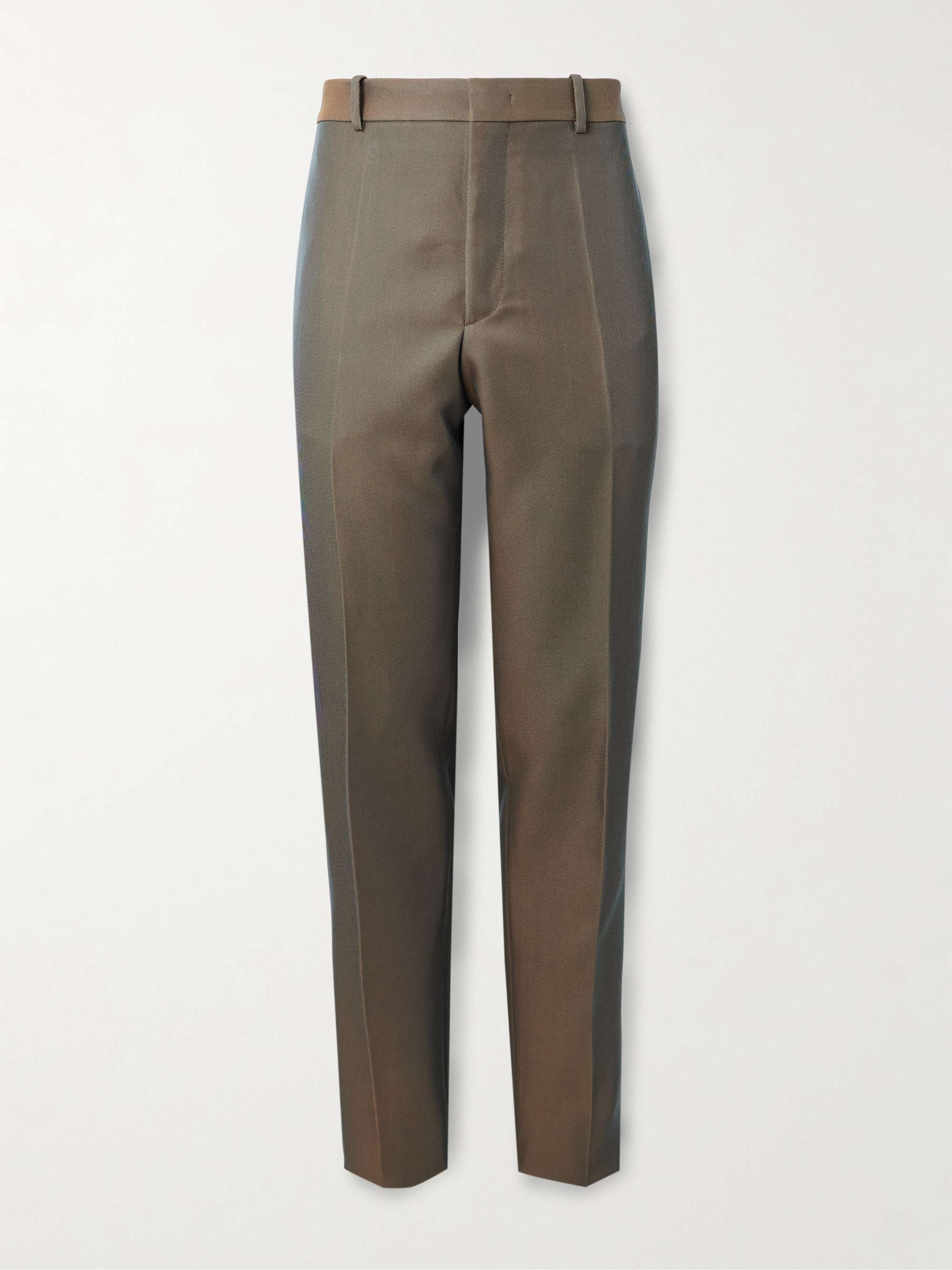 Straight-Leg Virgin Wool-Blend Twill Trousers hero visual