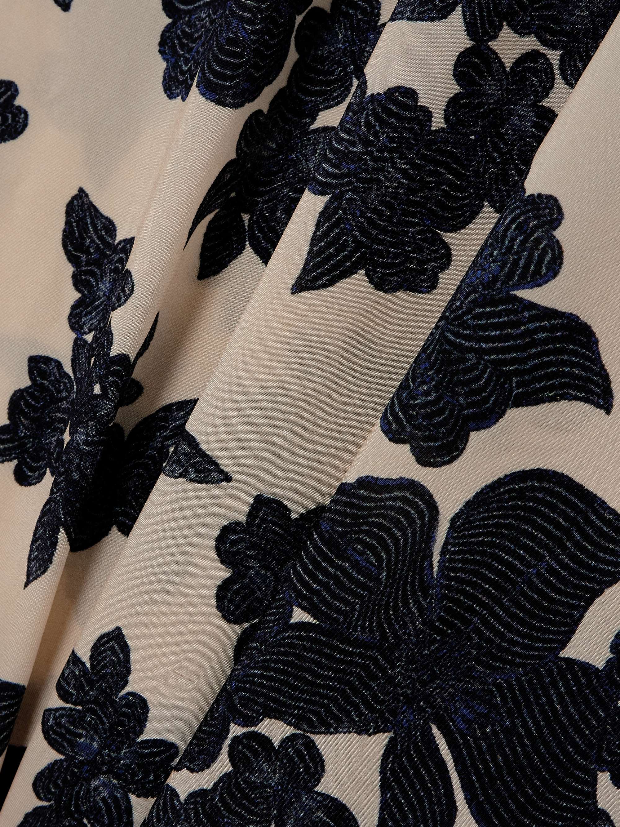 Natalia pleated floral-print stretch-jersey maxi dress view