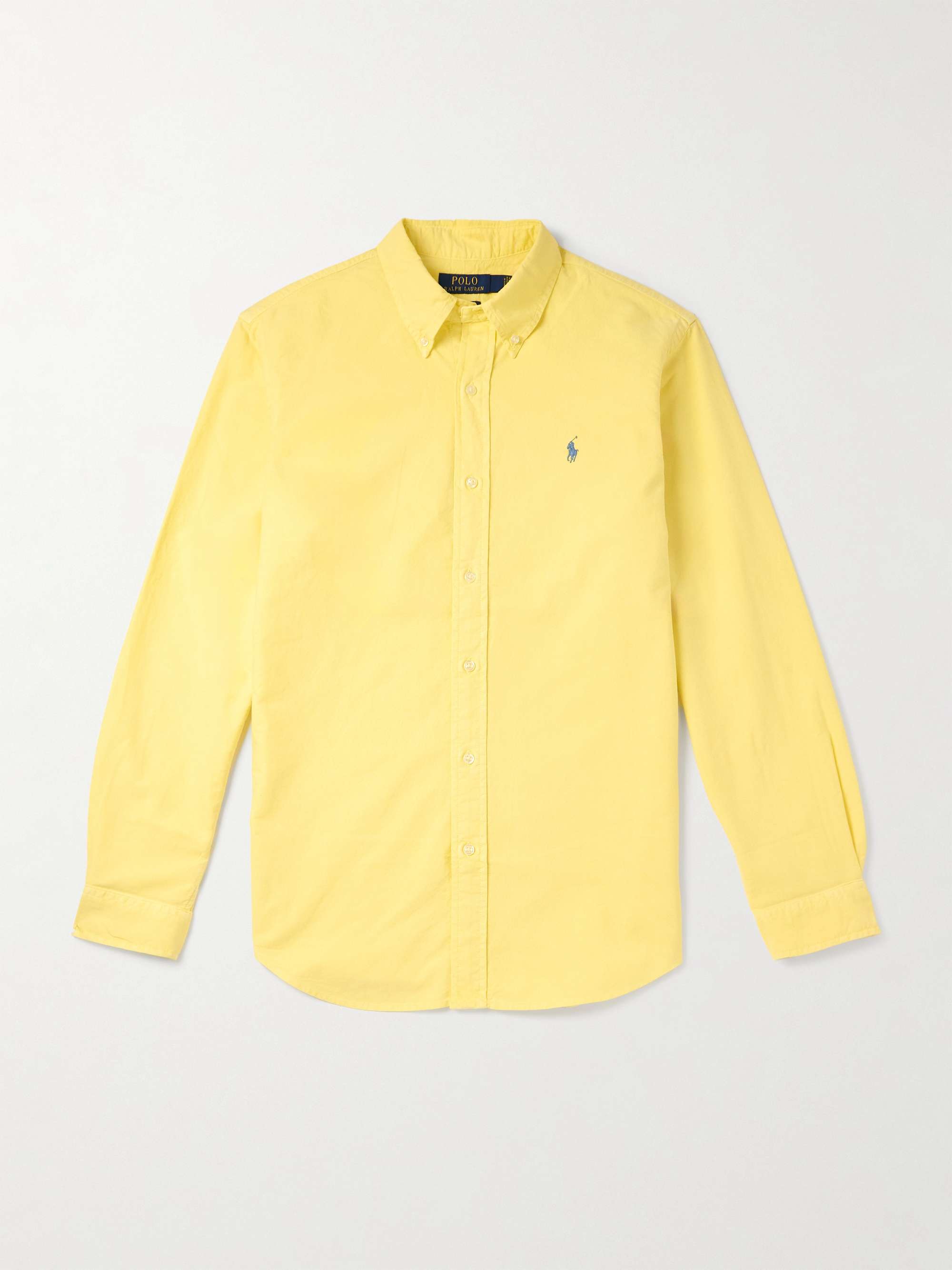 Logo-Embroidered Cotton Oxford Shirt hero visual