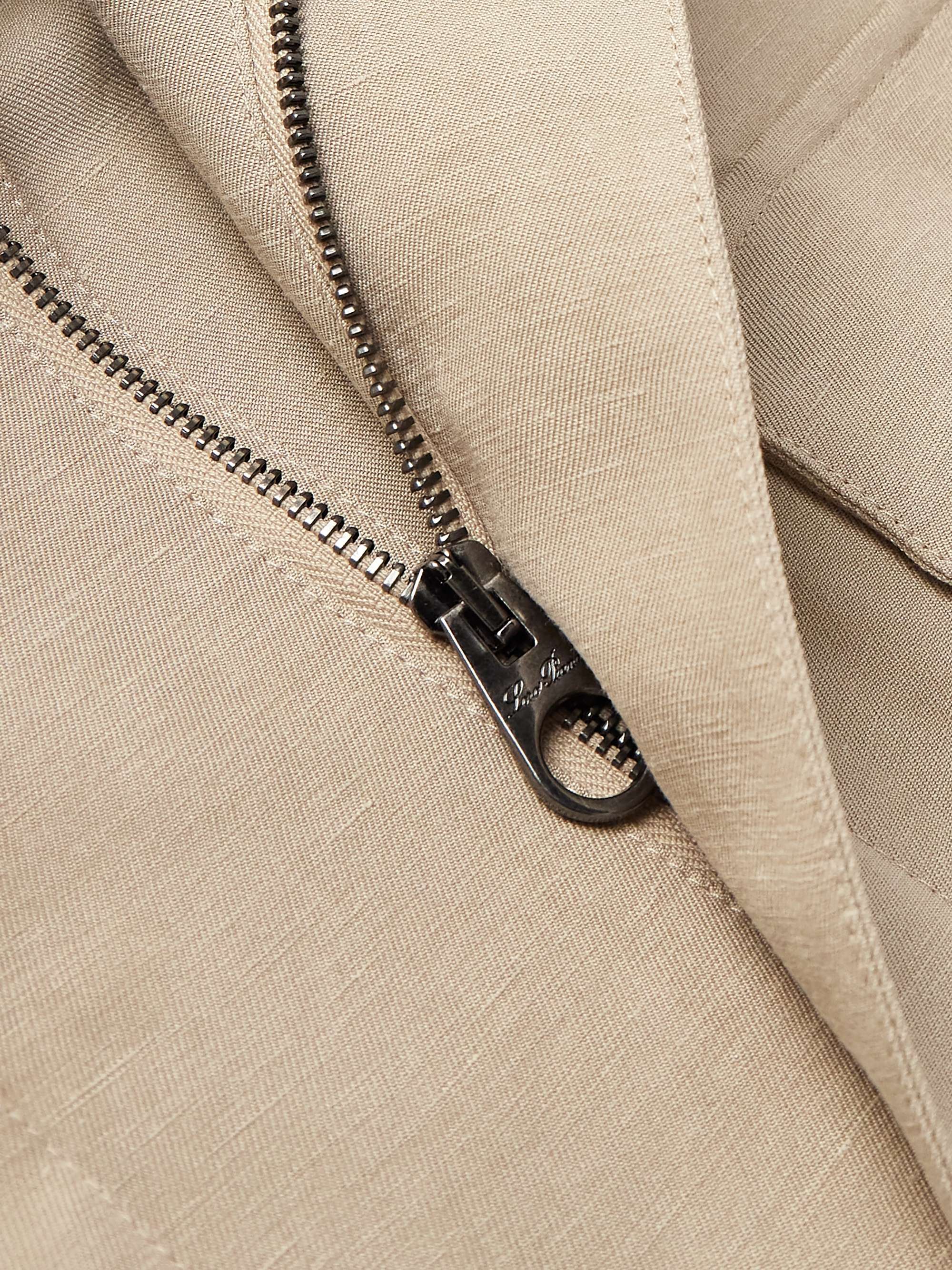 Linen and Silk-Blend Field Jacket view
