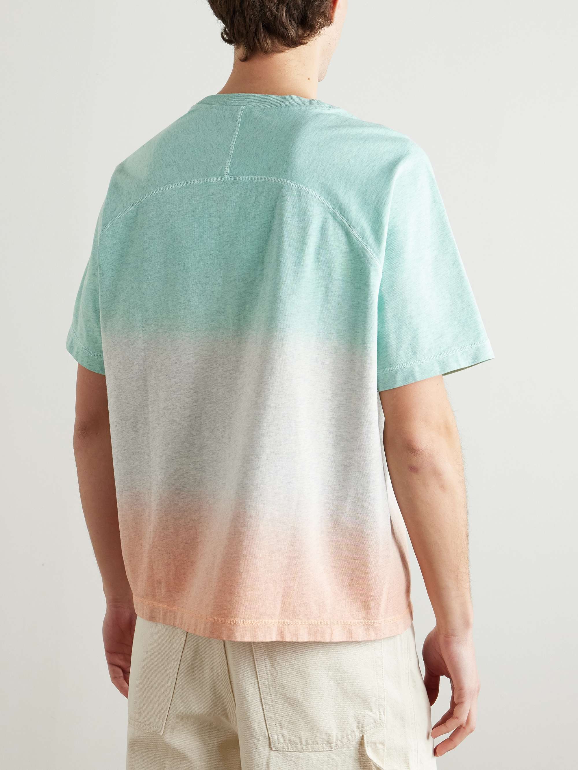 + Asics Interaction Logo-Print Dégradé Organic Cotton-Jersey T-Shirt view