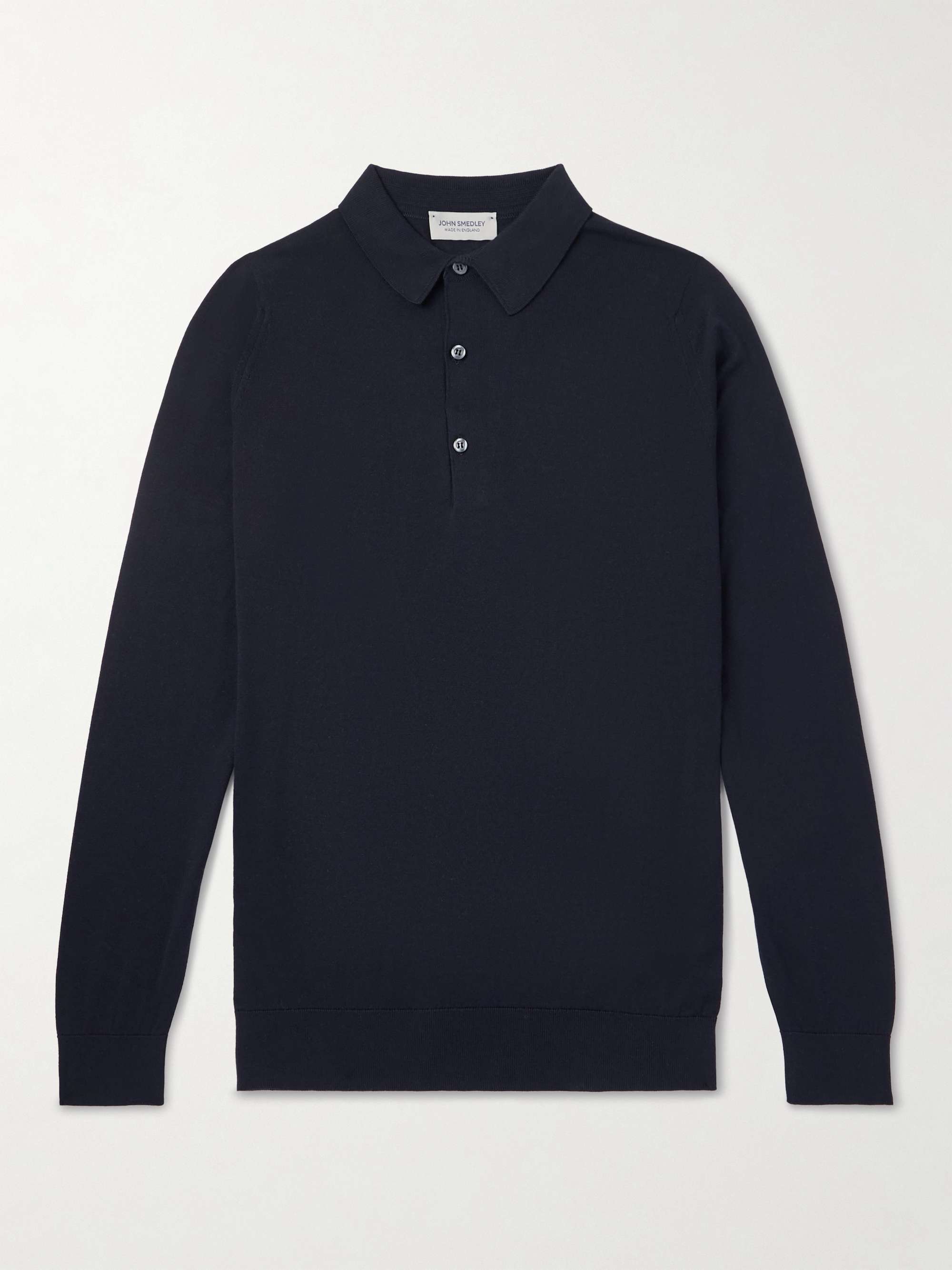 Bramwell Fine-Knit Cotton Polo Shirt hero visual