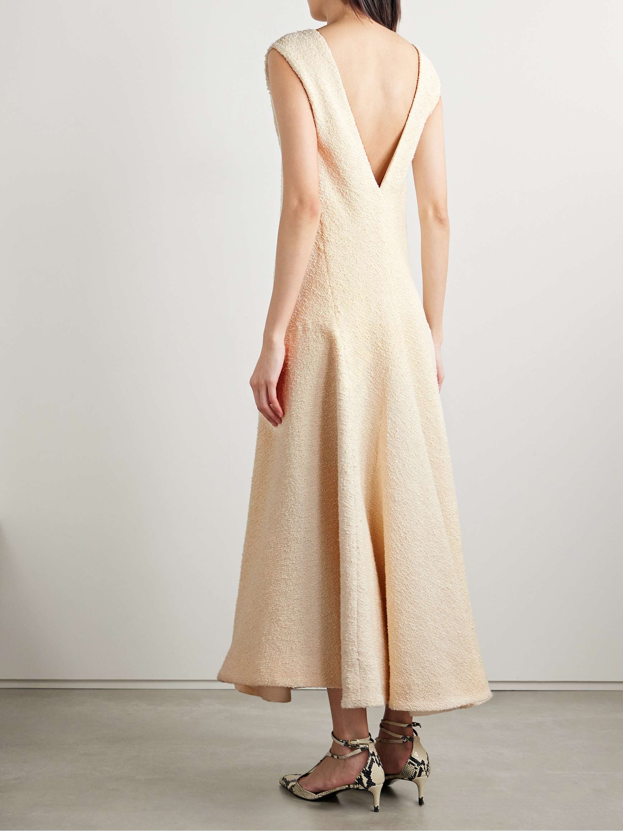 Mellie cotton-blend bouclé midi dress view