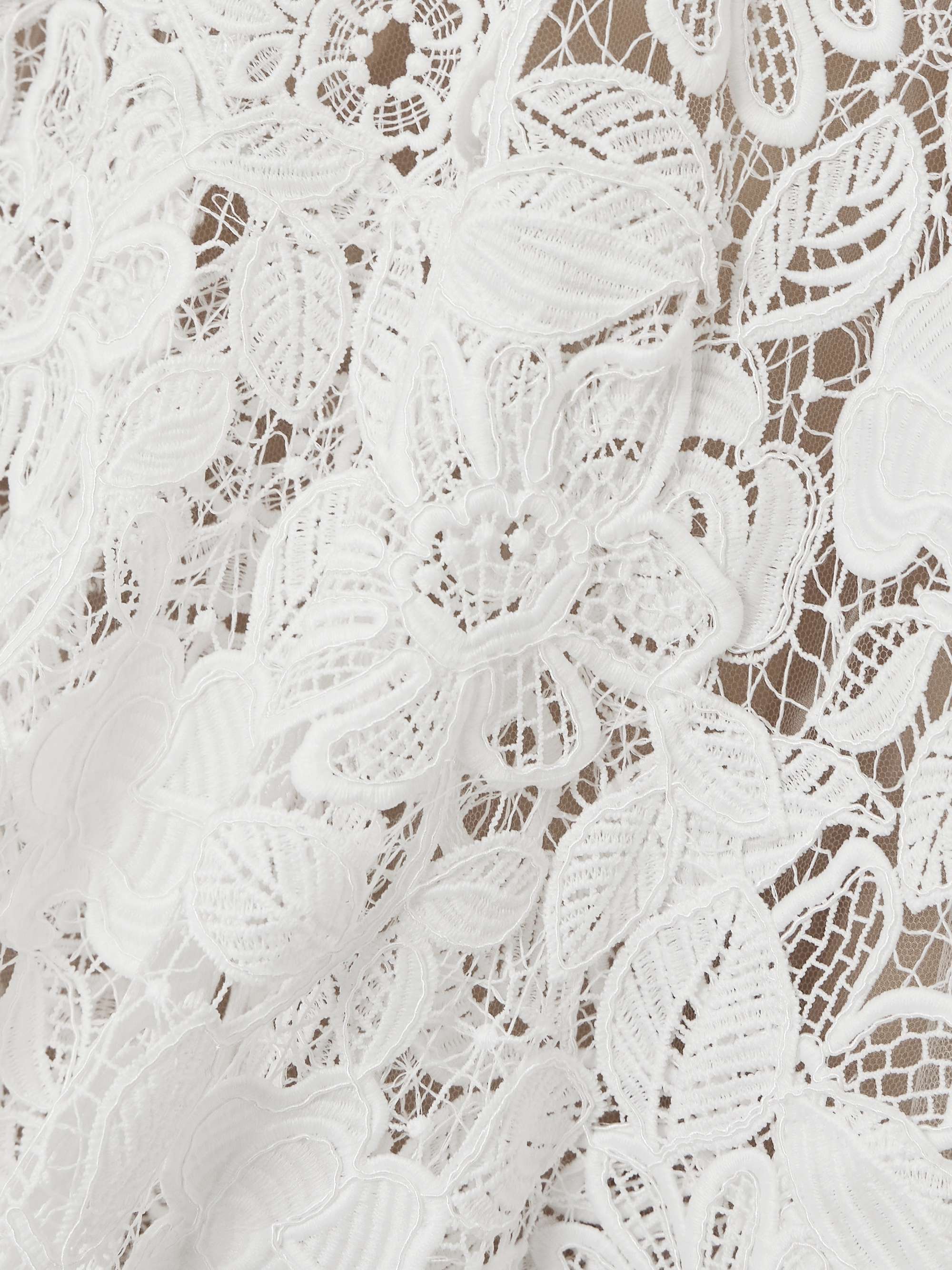 Alessa cutout corded lace and tulle turtleneck gown view