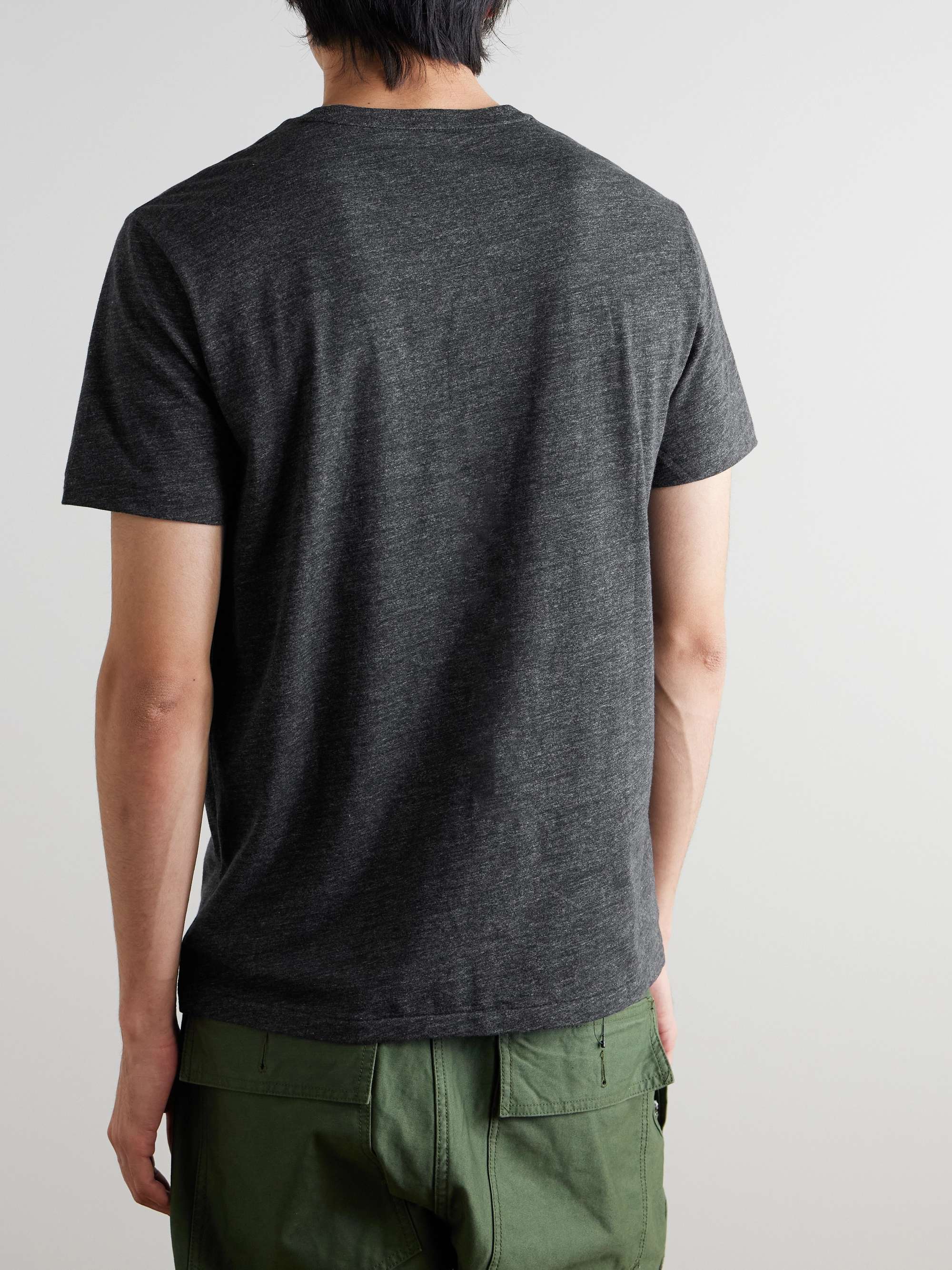 Slim-Fit Mélange Cotton-Jersey T-Shirt view