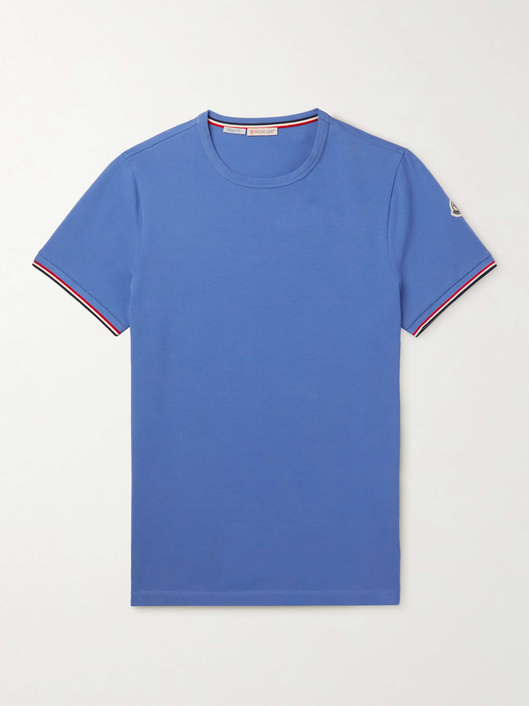 Slim-Fit Logo-Appliquéd Stretch-Cotton Jersey T-Shirt hero visual