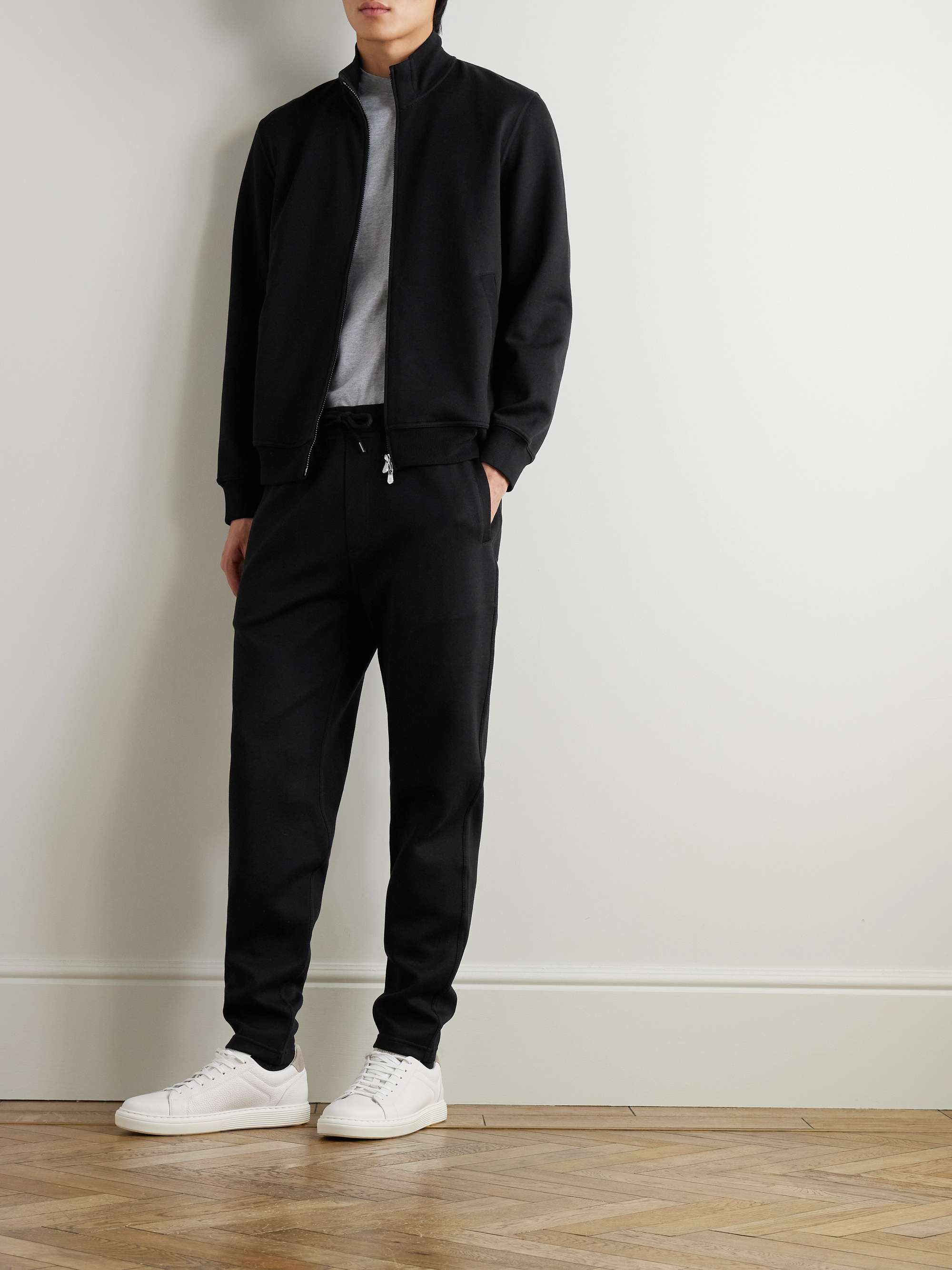 Cotton-Blend Jersey Sweatpants view