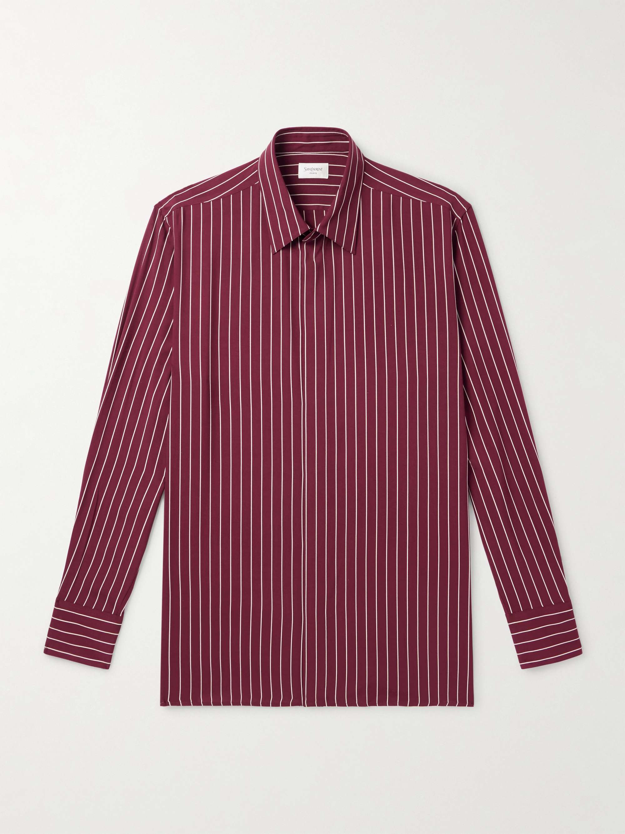Pinstriped Crepe Shirt hero visual