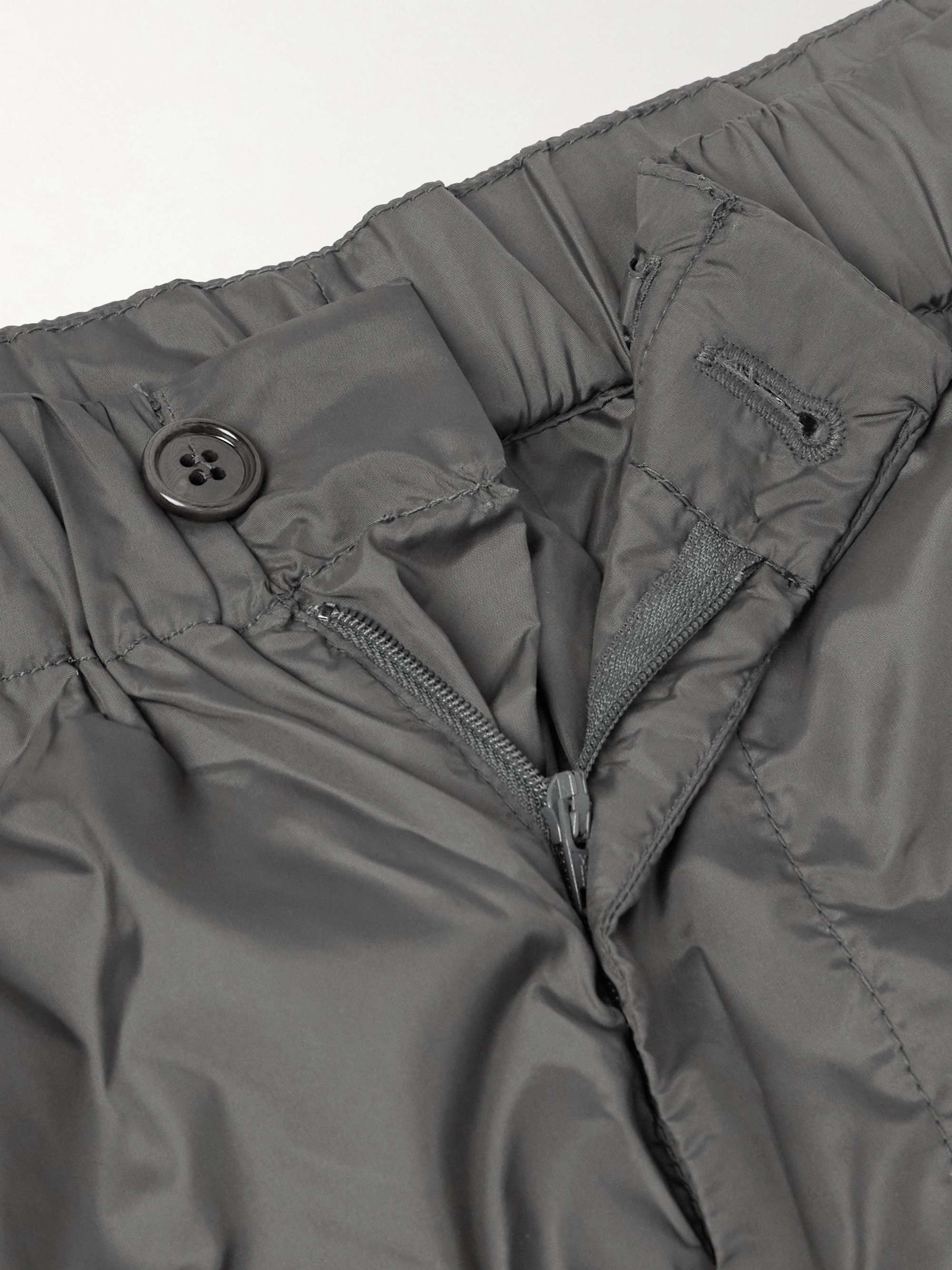 Tapered Crinkled-Nylon Trousers view