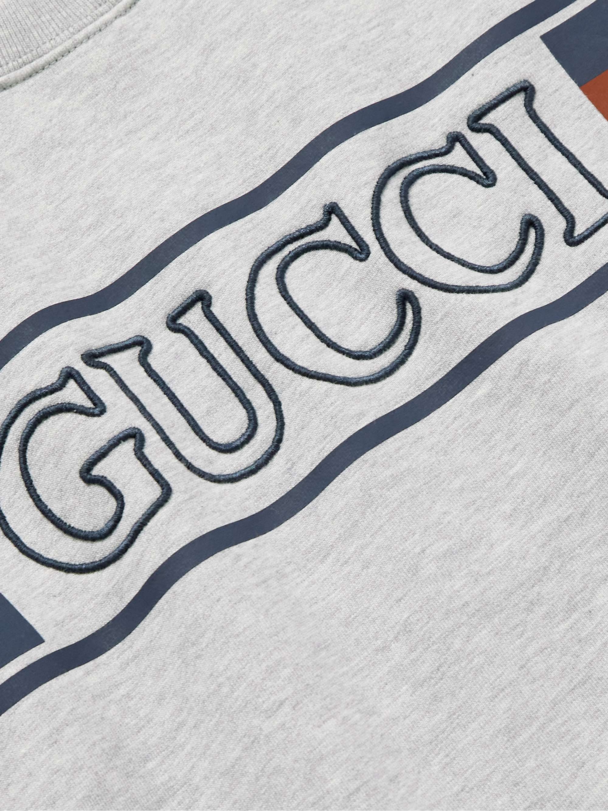 Logo-Embroidered Printed Cotton-Jersey Sweatshirt view
