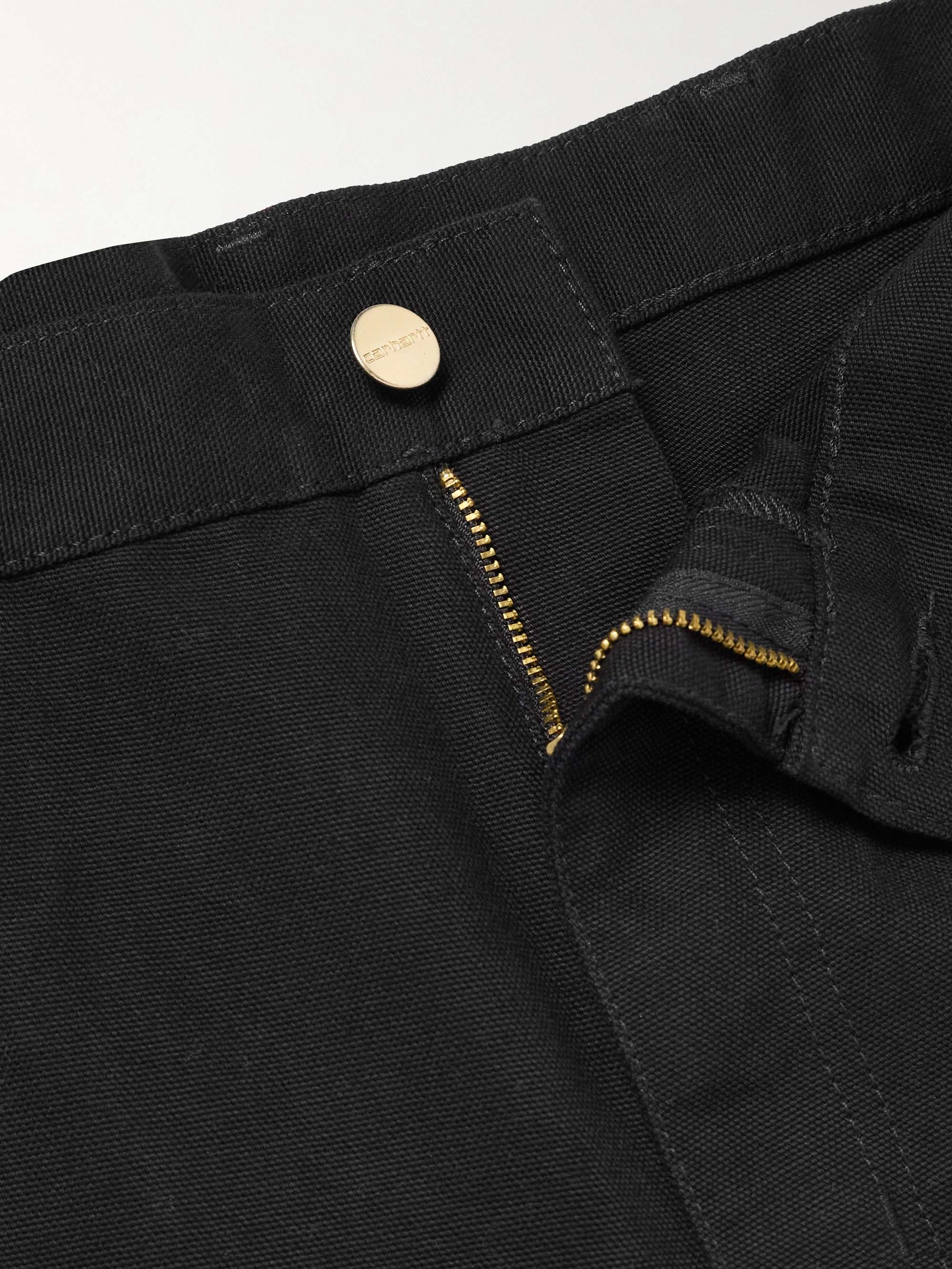 Double Knee Straight-Leg Cotton-Canvas Carpenter Trousers view