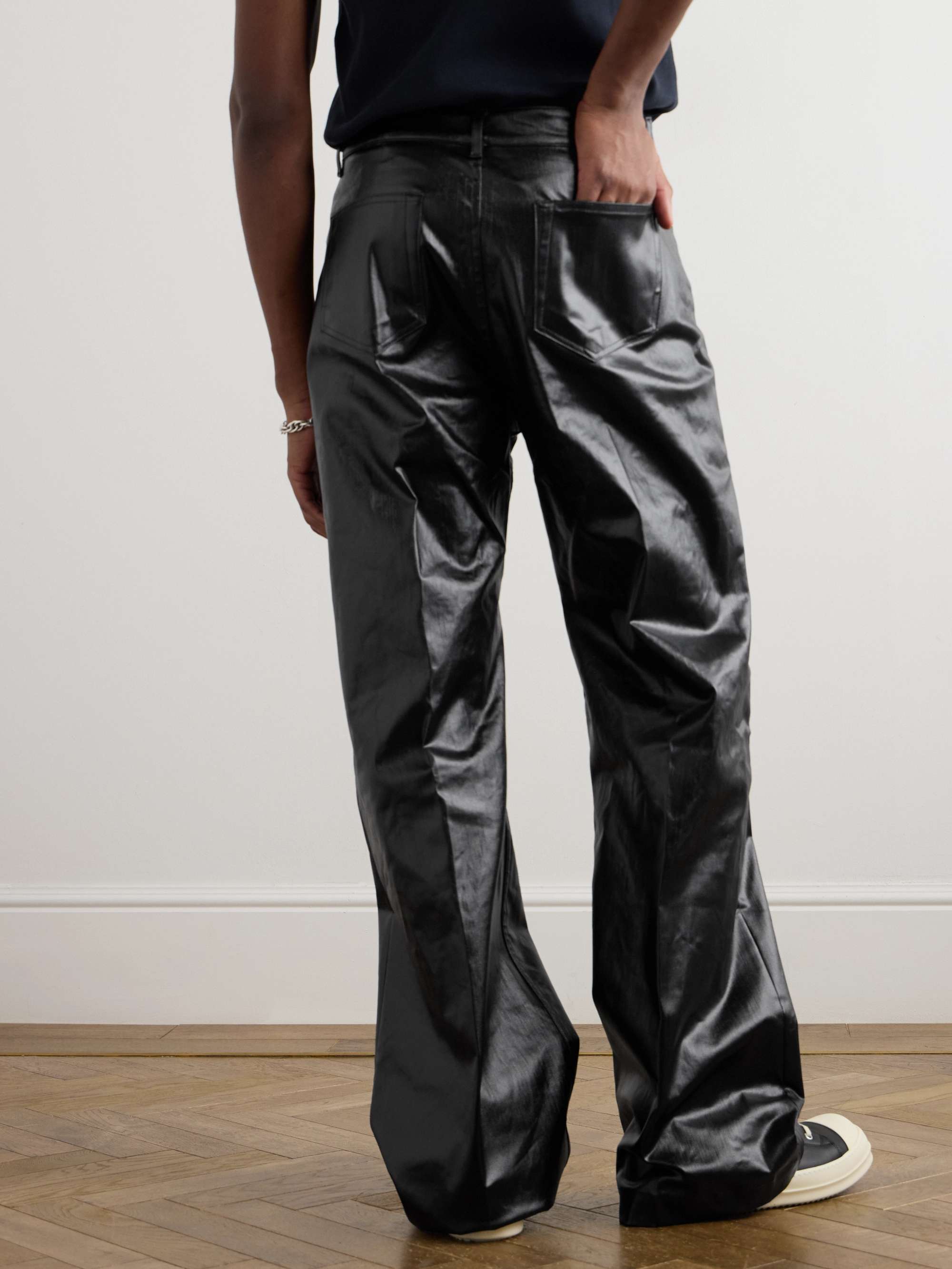 Geth Straight-Leg Coated Jeans view