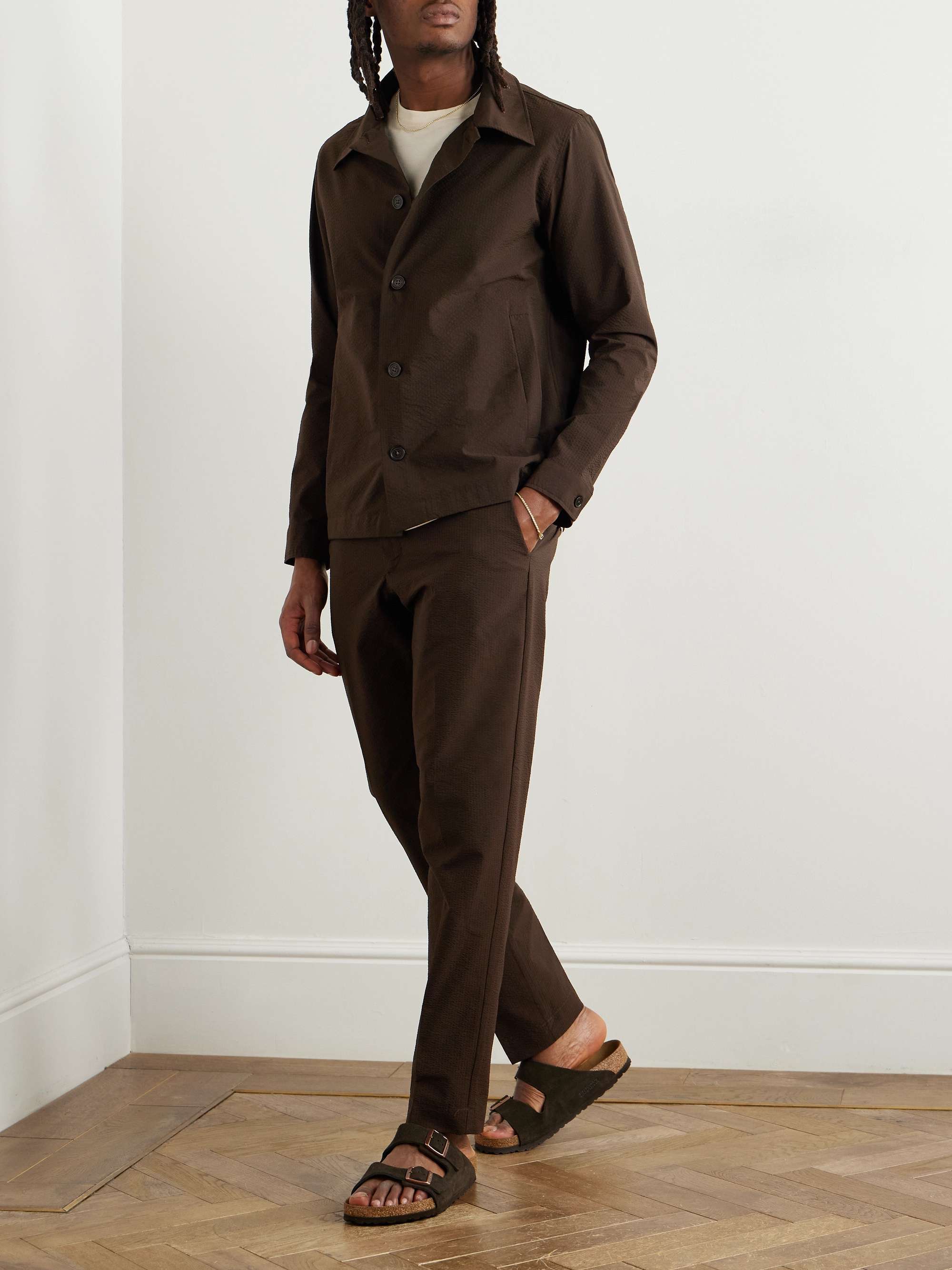 Billie 1924 Slim-Fit Tapered Seersucker Trousers view