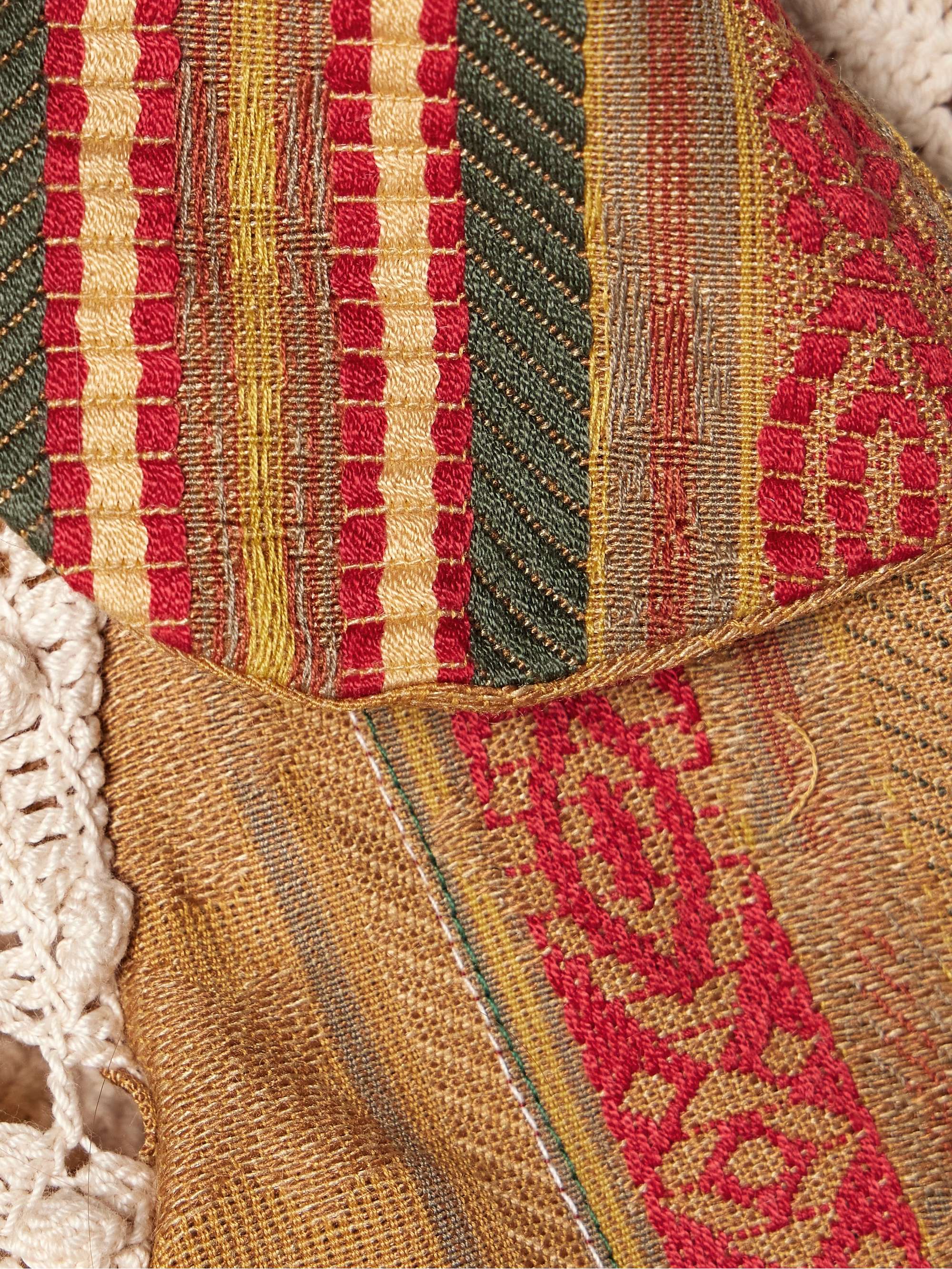 Gaeta crochet-paneled cotton-blend jacquard jacket view