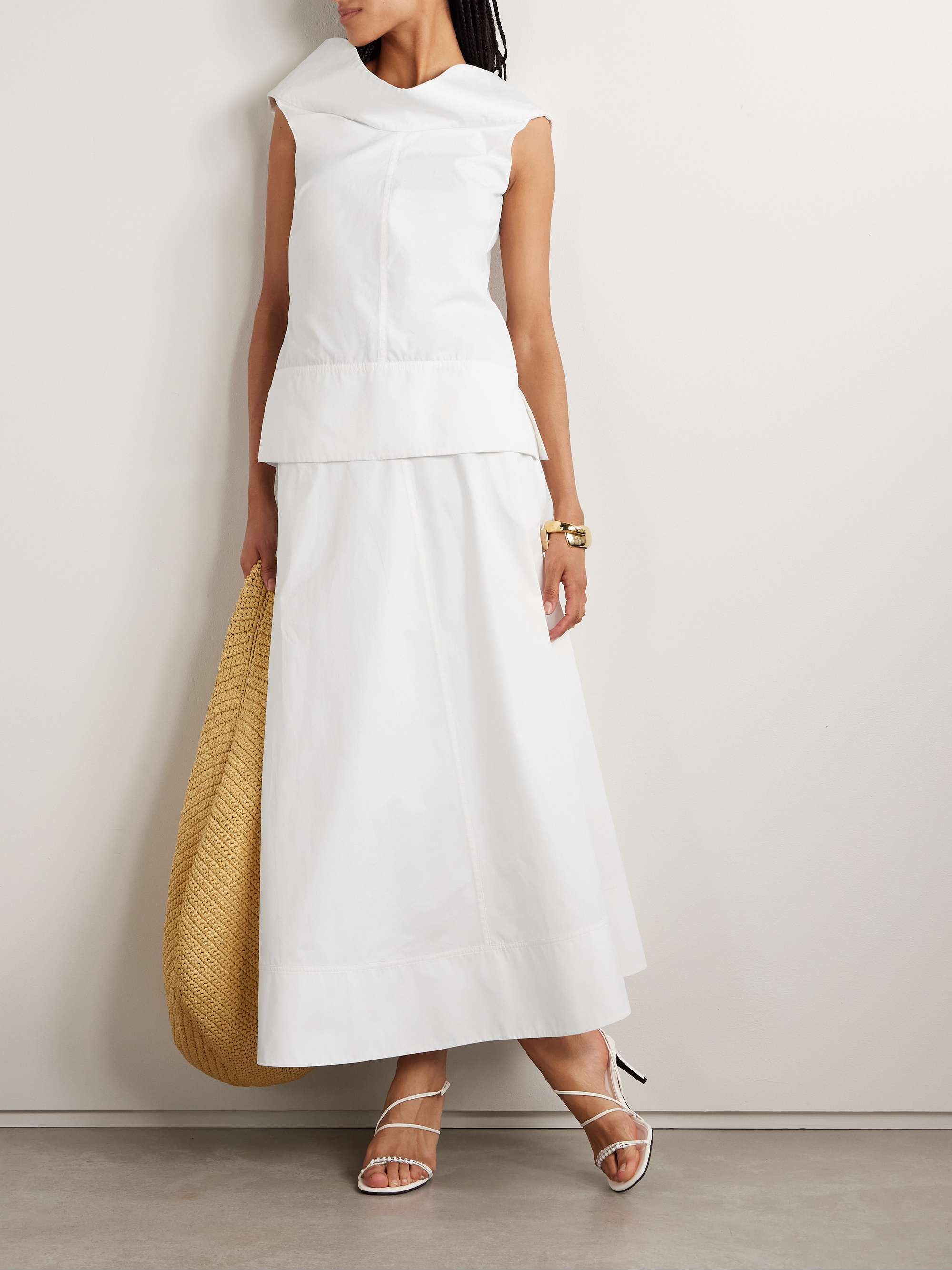 The Knox cotton-poplin maxi skirt view