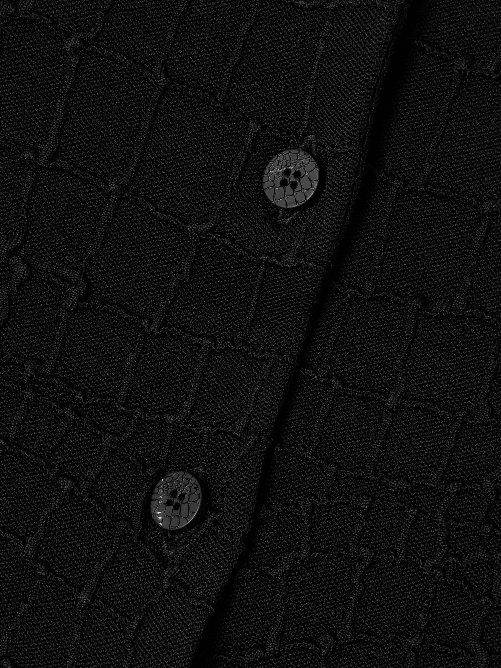 Scala jacquard-knit cardigan view