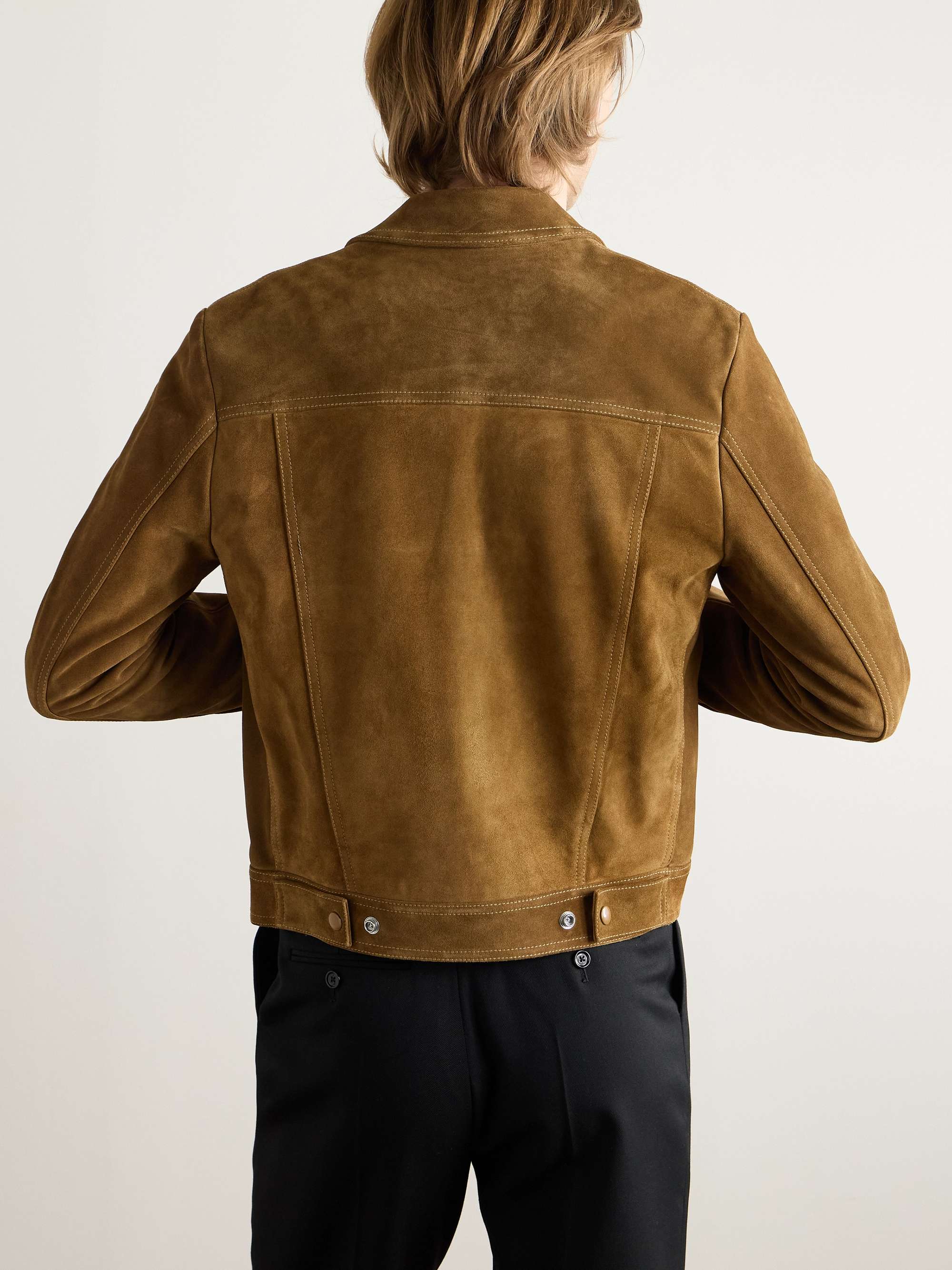 Suede Trucker Jacker view