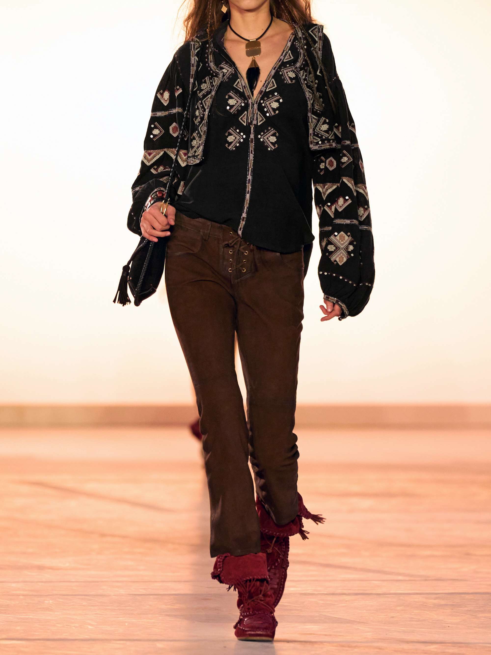 Zielle embellished embroidered silk-gauze blouse view