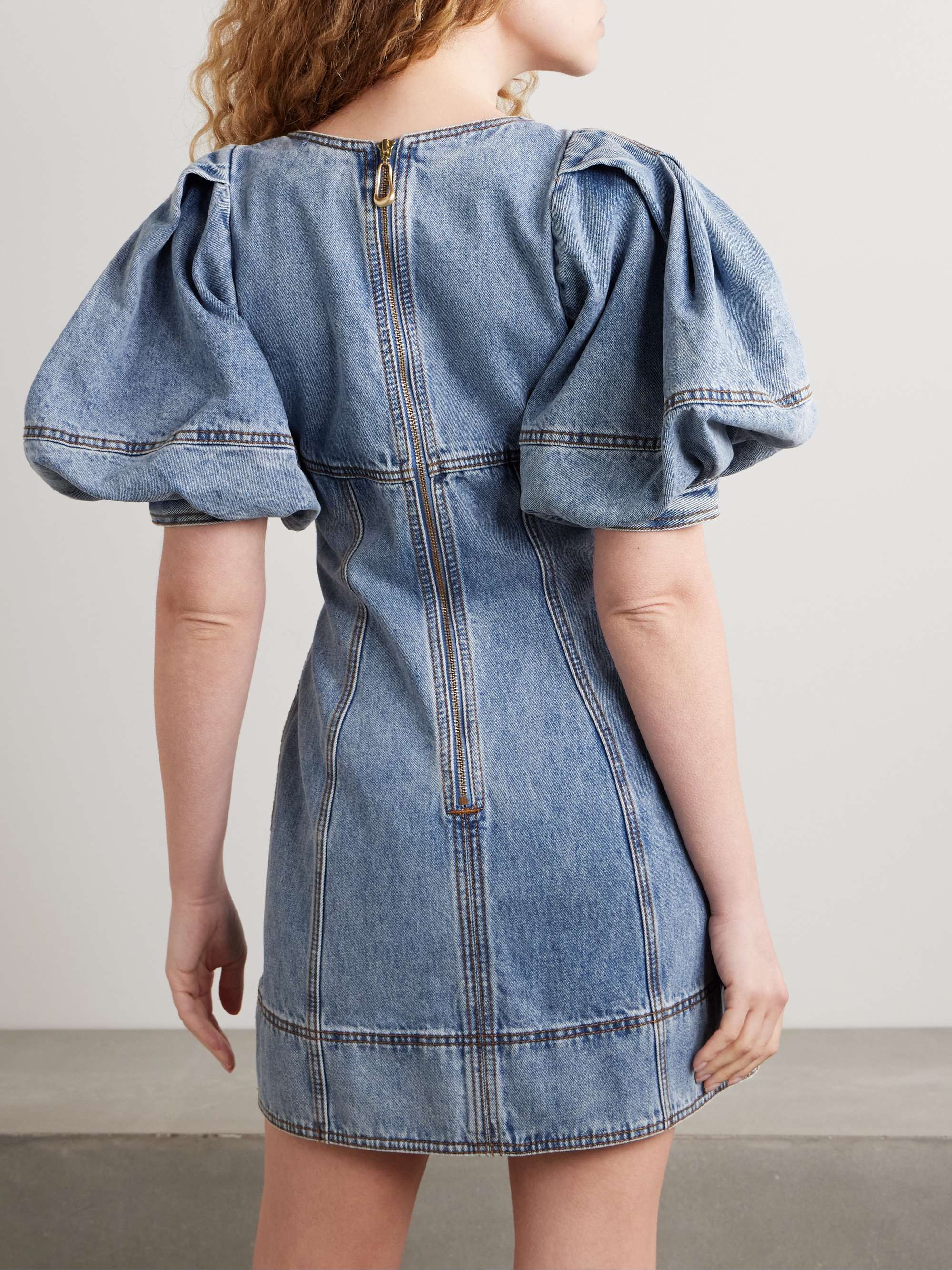 Juno embellished cutout denim mini dress view