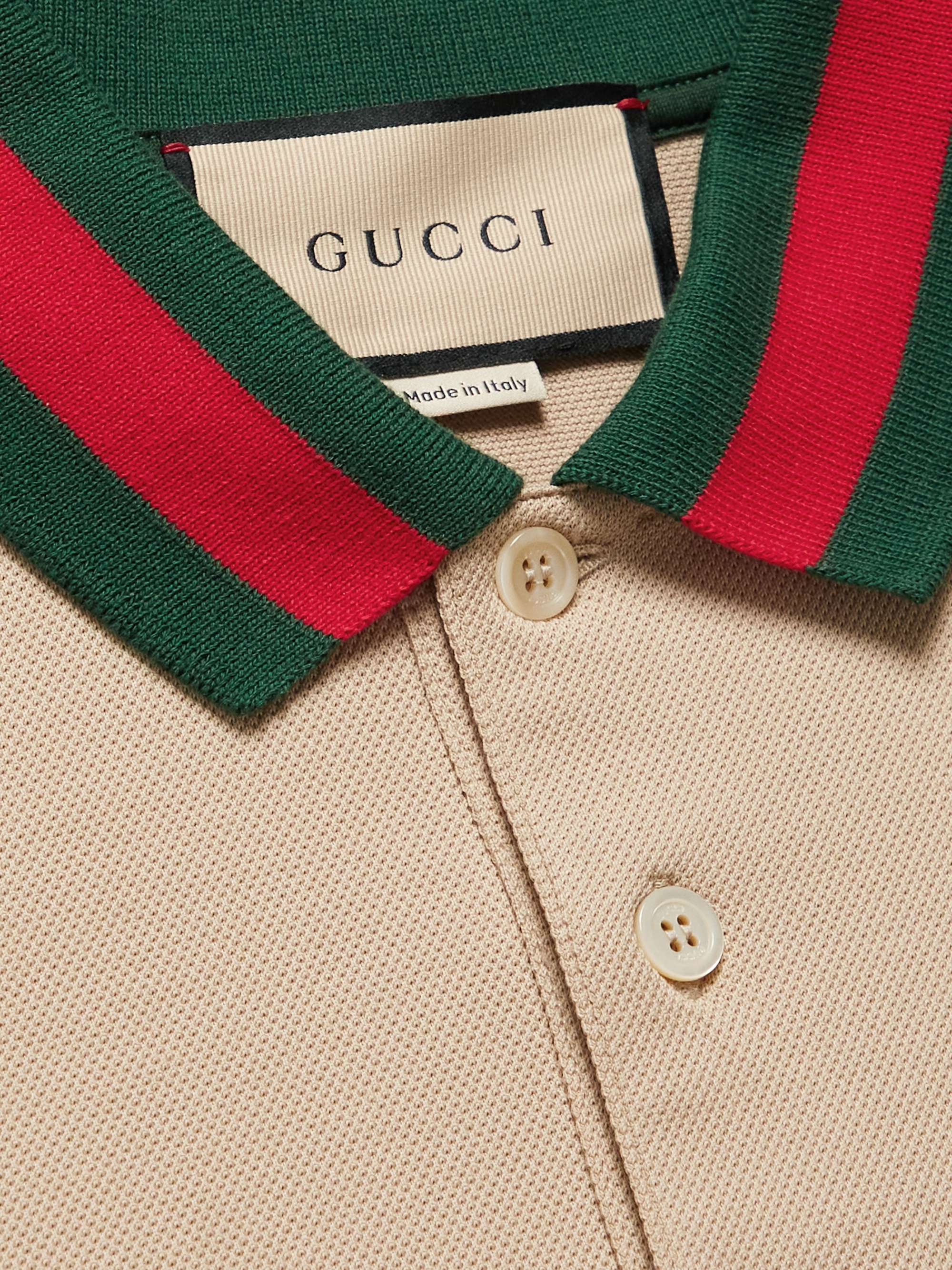 Logo-Embroidered Stretch-Cotton Piqué Polo Shirt view