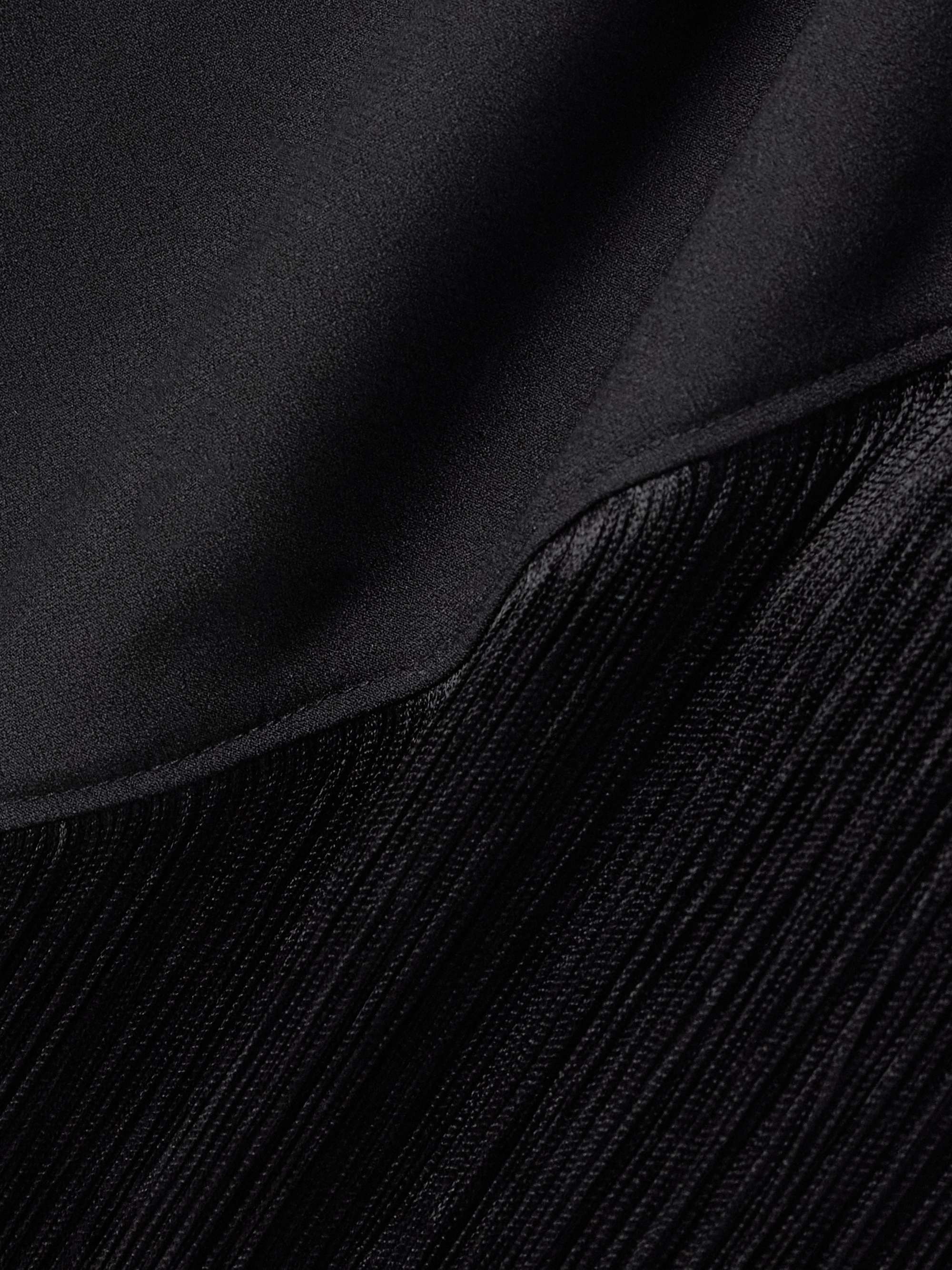 Taormina fringed crystal-embellished crepe gown view