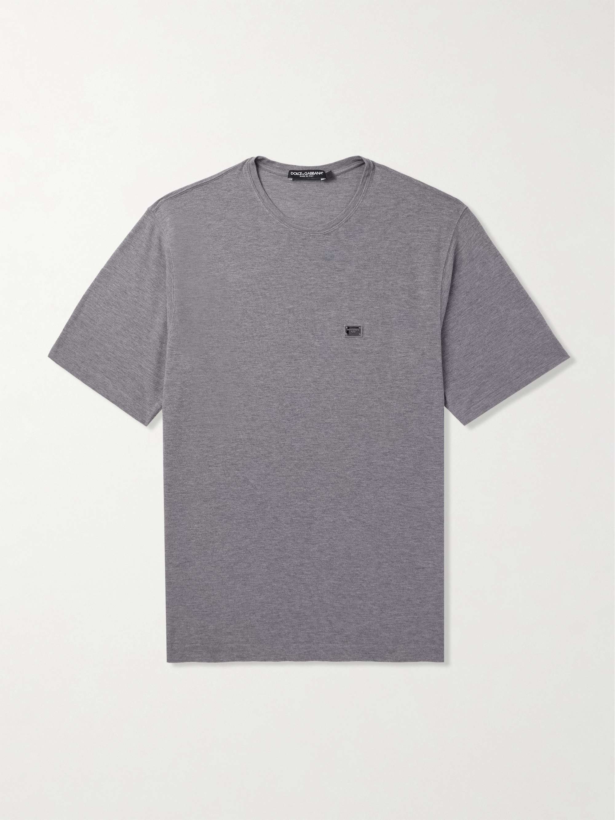 Logo-Appliquéd Cotton-Piqué T-Shirt hero visual