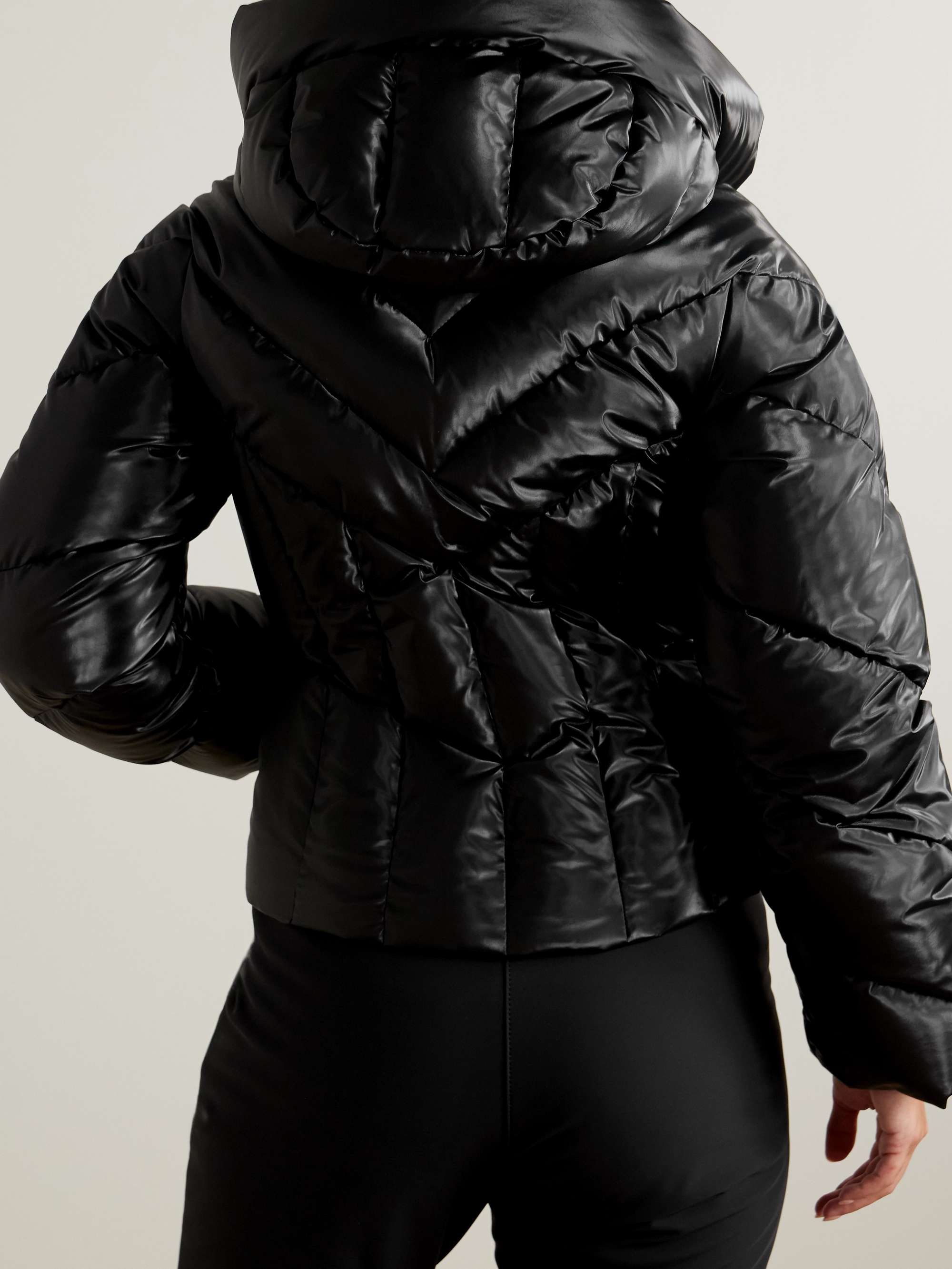 Elodie hooded quilted ski jacket view