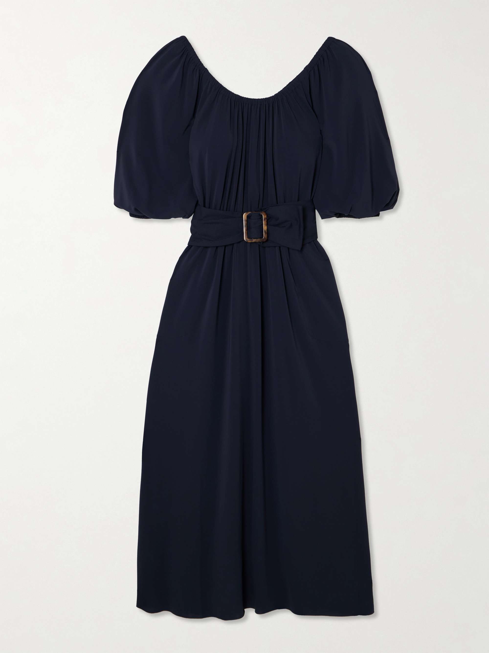 Gabriela belted gathered stretch-jersey midi dress hero visual