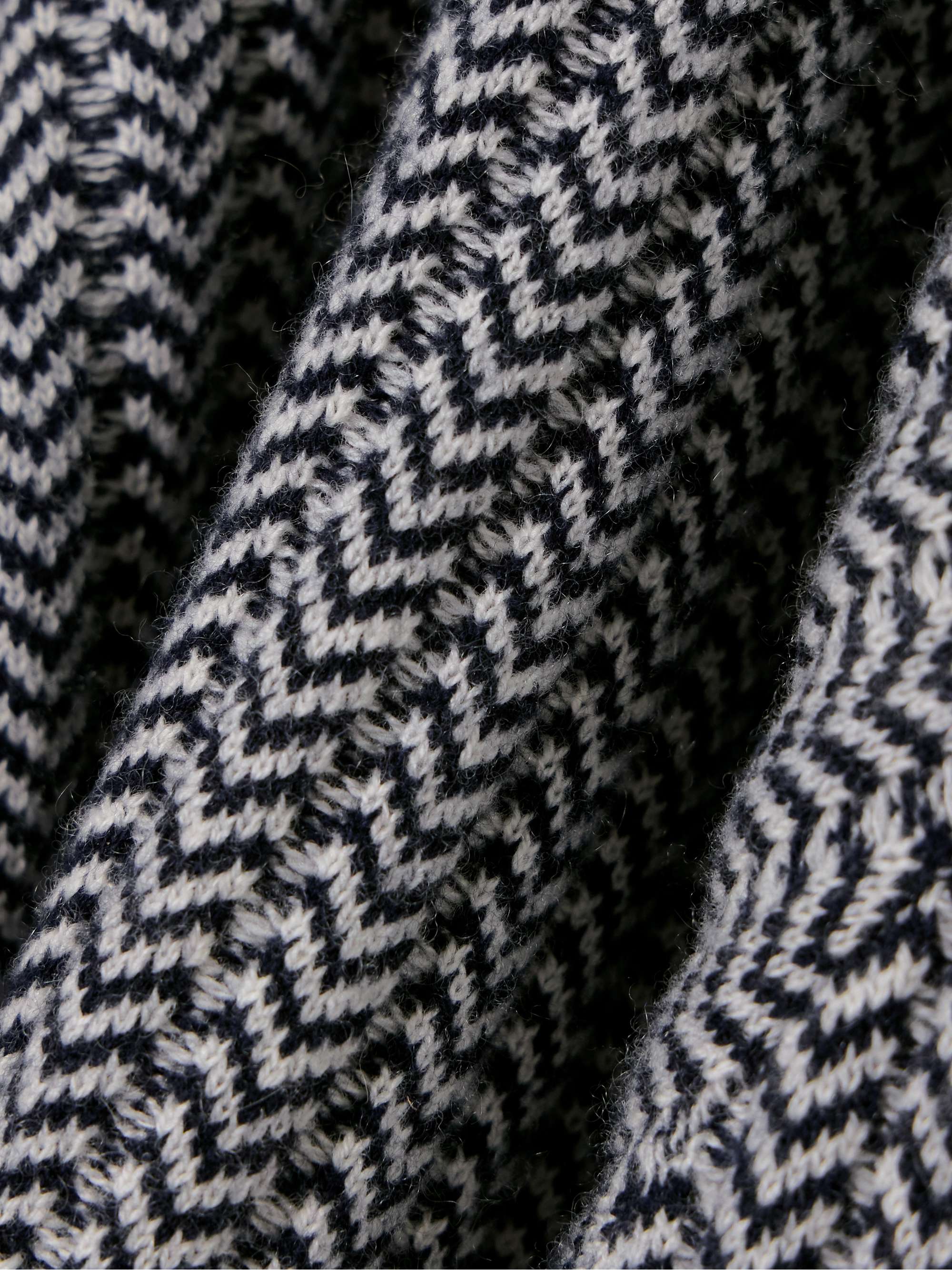 Jazzy jacquard-knit wool and cashmere-blend hoodie view