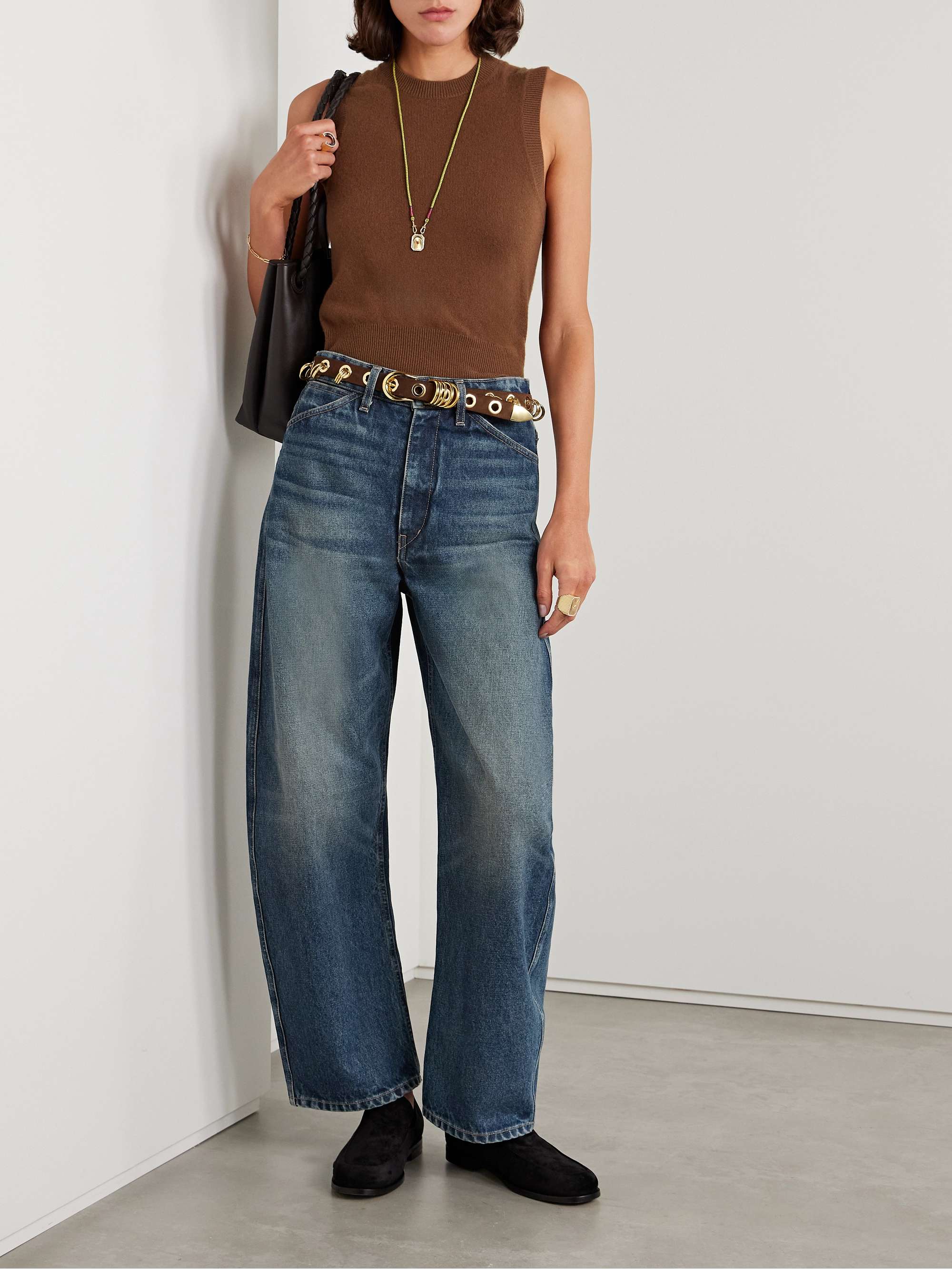 Otis mid-rise barrel-leg jeans view