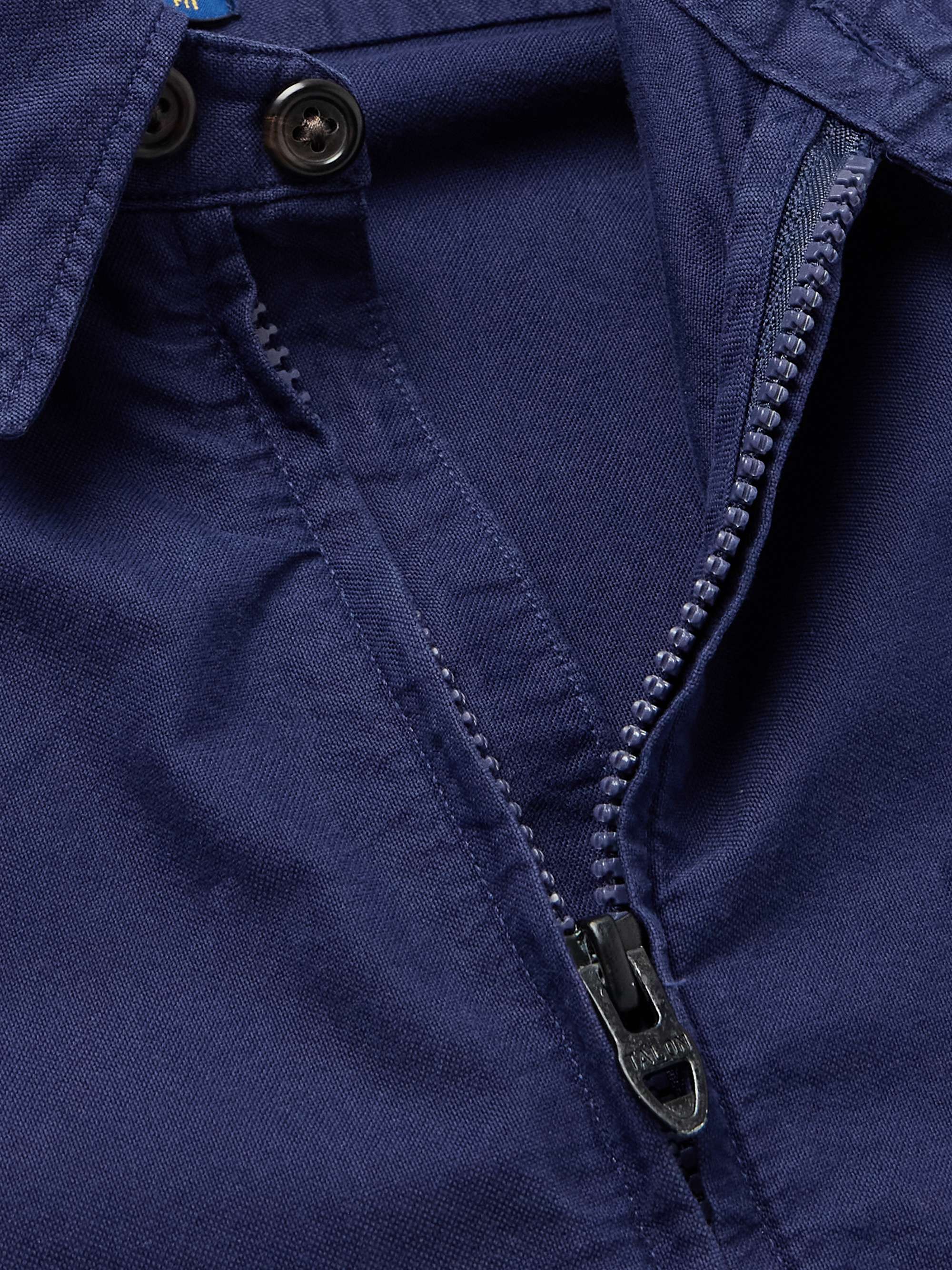 Garment-Dyed Cotton Oxford Shirt Jacket view