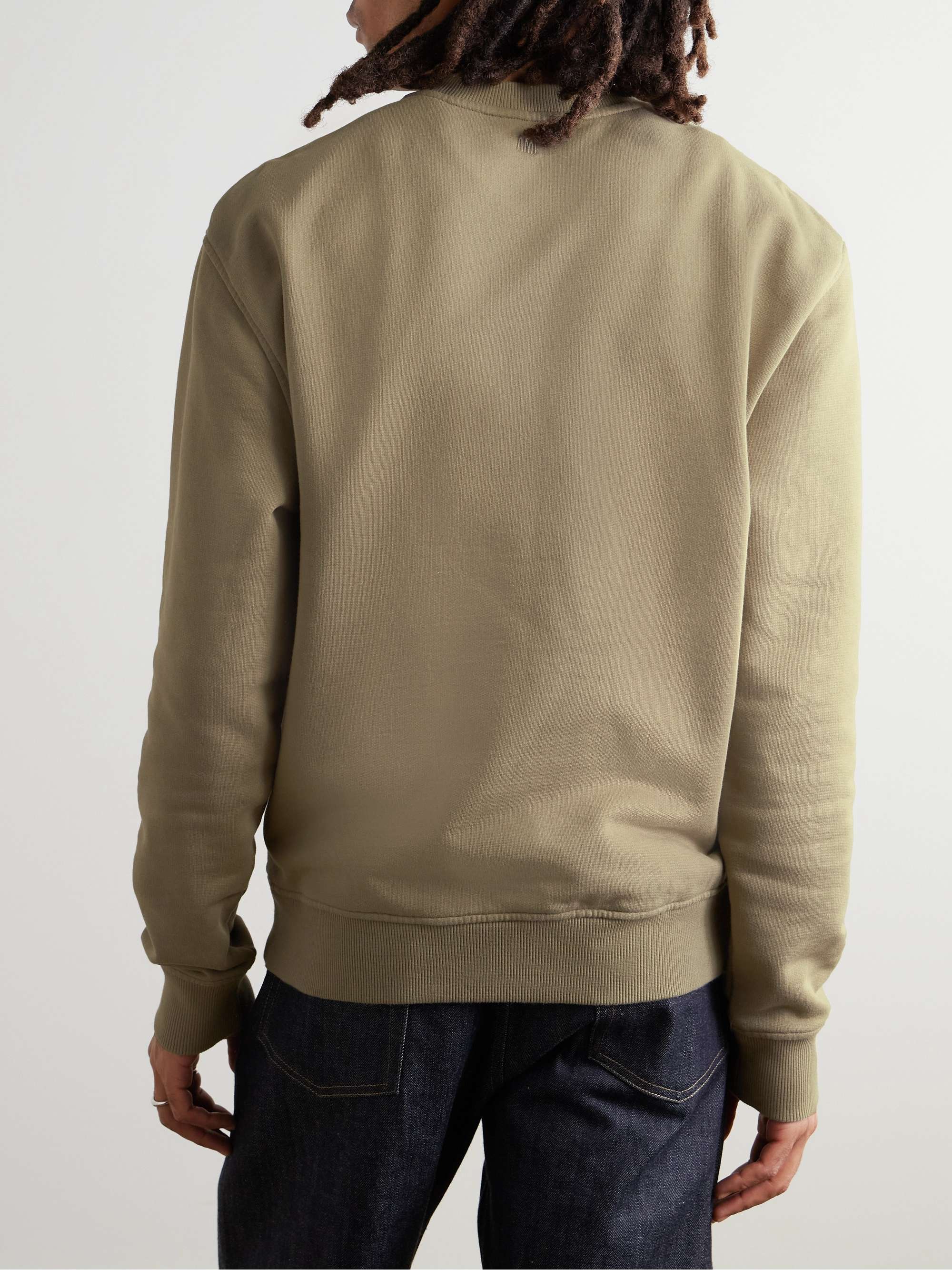 Ami de Coeur Logo-Embroidered Organic Cotton-Jersey Sweatshirt view