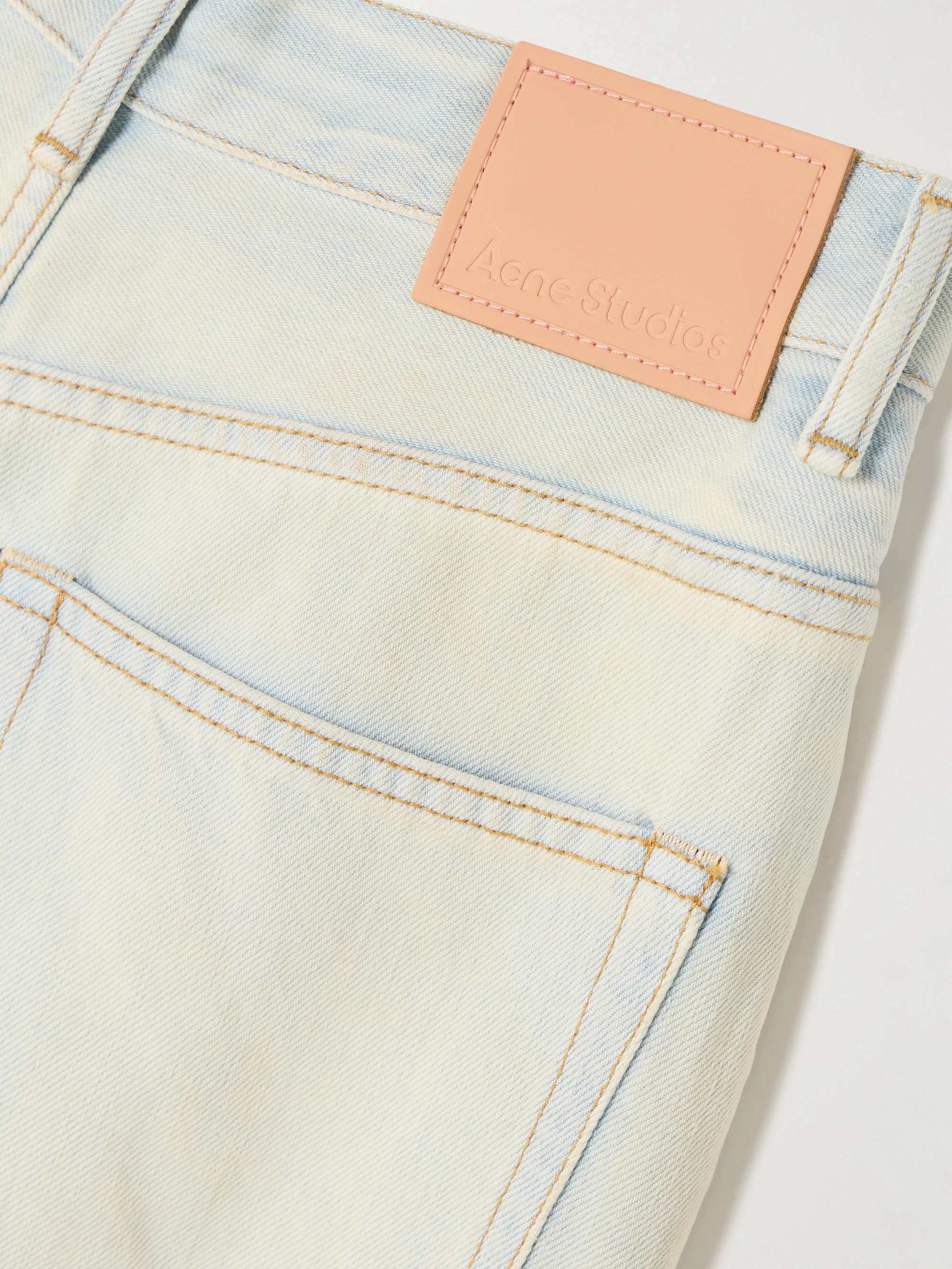 2022 distressed high-rise wide-leg jeans view