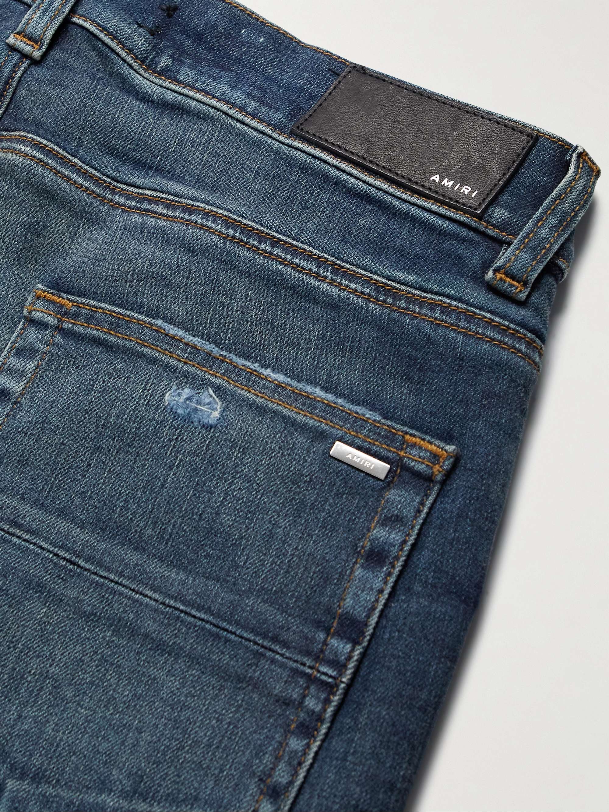 MX1 Skinny-Fit Panelled Distressed Jeans view